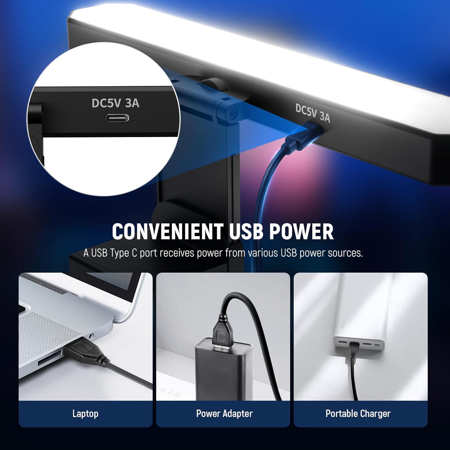 Thumbnail 3 de NEEWER BASICS L10 12W Dual Monitor Light Bar with bi-colour, dimmable control and stands