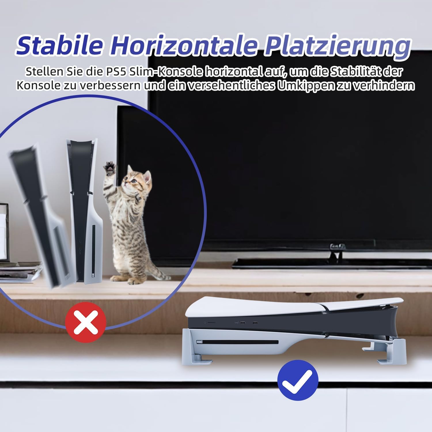 Detalle 2 de Tolesum Horizontaler Standfuß für PS5 Slim