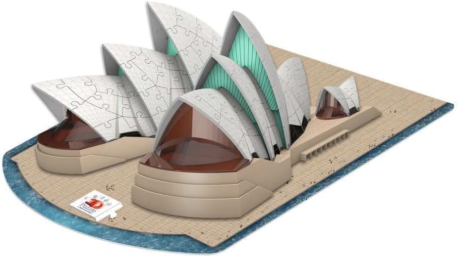 Detalle 1 de Ravensburger Puzzle 3D Sydney Opera House – 216 pezzi, Easy Click, decorazione originale