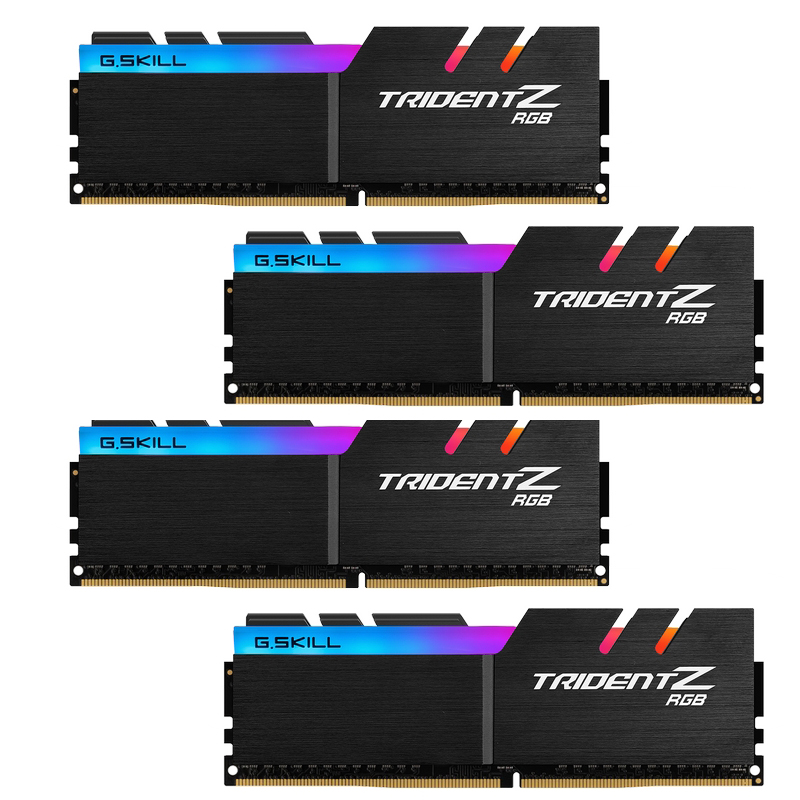 Detalle de G.Skill Trident Z RGB DDR4 32 GB (4 x 8 GB), 3200, CL16 para AMD