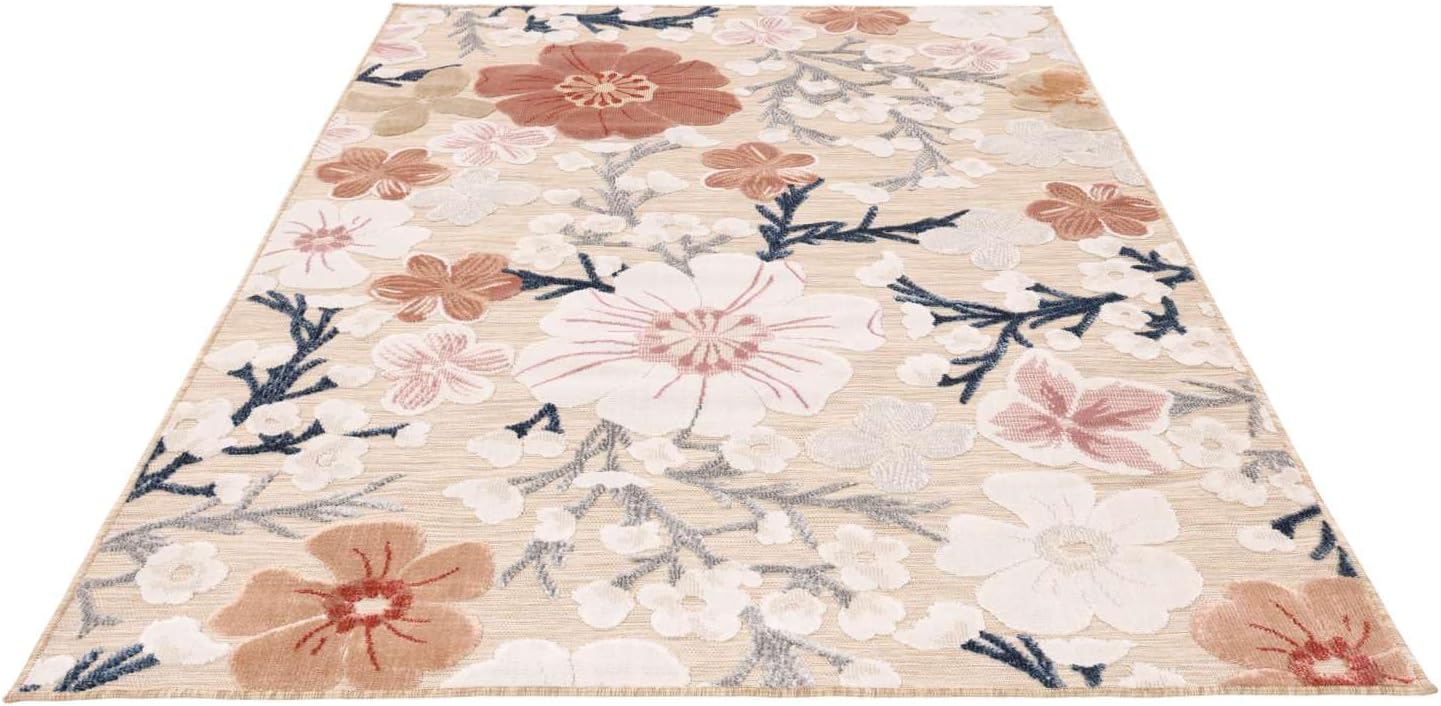 Thumbnail 6 de RugVista Cherri Indoor/Outdoor Rug, 160 x 230 cm, Beige/Pink, UV-Resistant