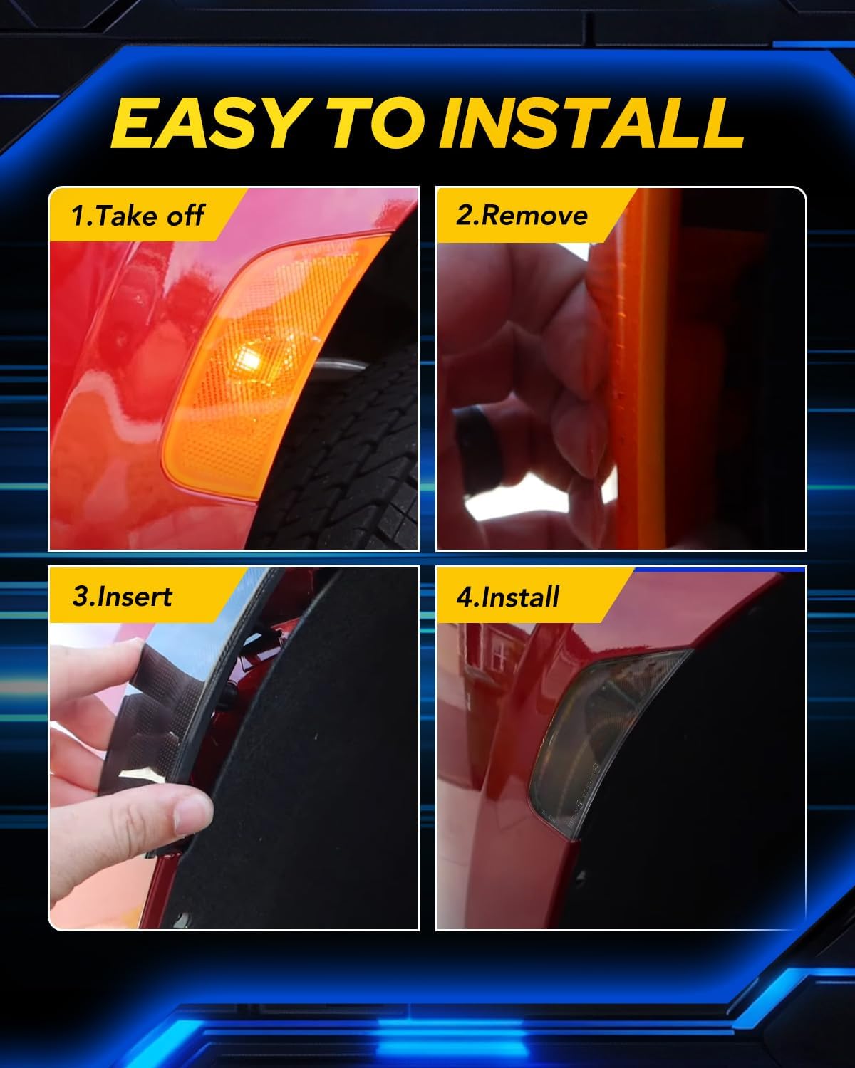Detalle 2 de AUTOONE Upgraded LED Side Marker Lights 2PCS