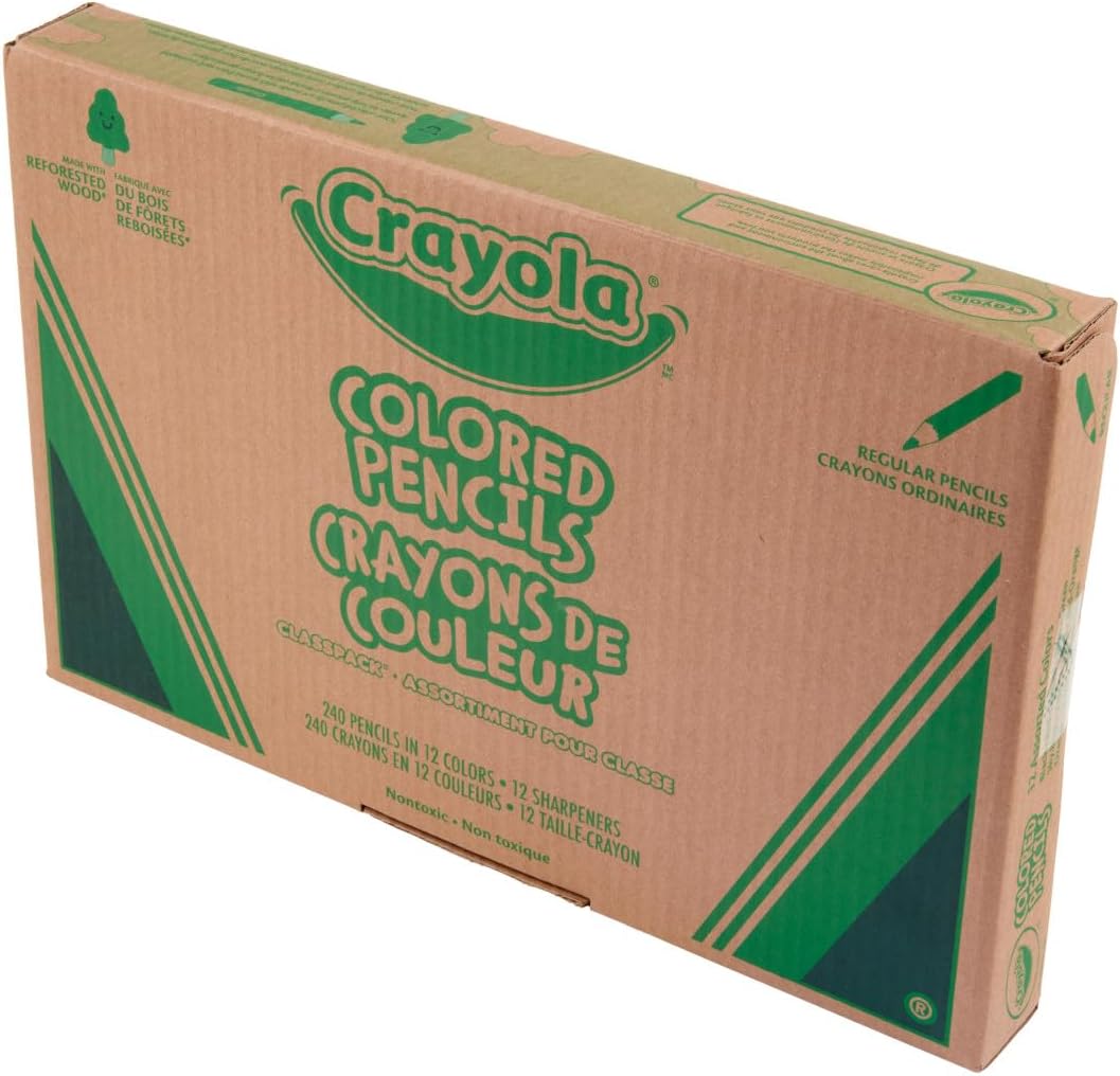 Thumbnail 5 de Crayola Colored Pencils Classpack (240ct) — Bulk 12-Color Pencils with Sharpeners for Classroom Use