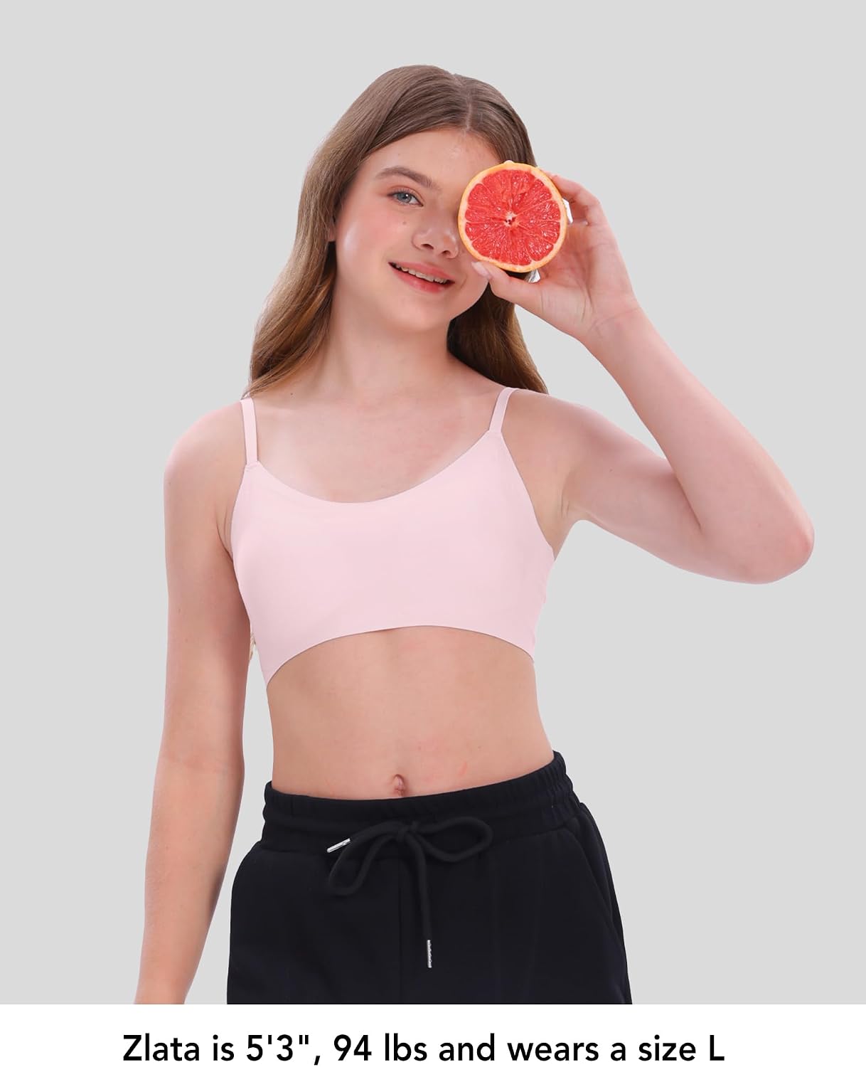 Detalle de SALIA GIRL Training Bras for Girls with Soft Fixed Padding and Seamless Comfort