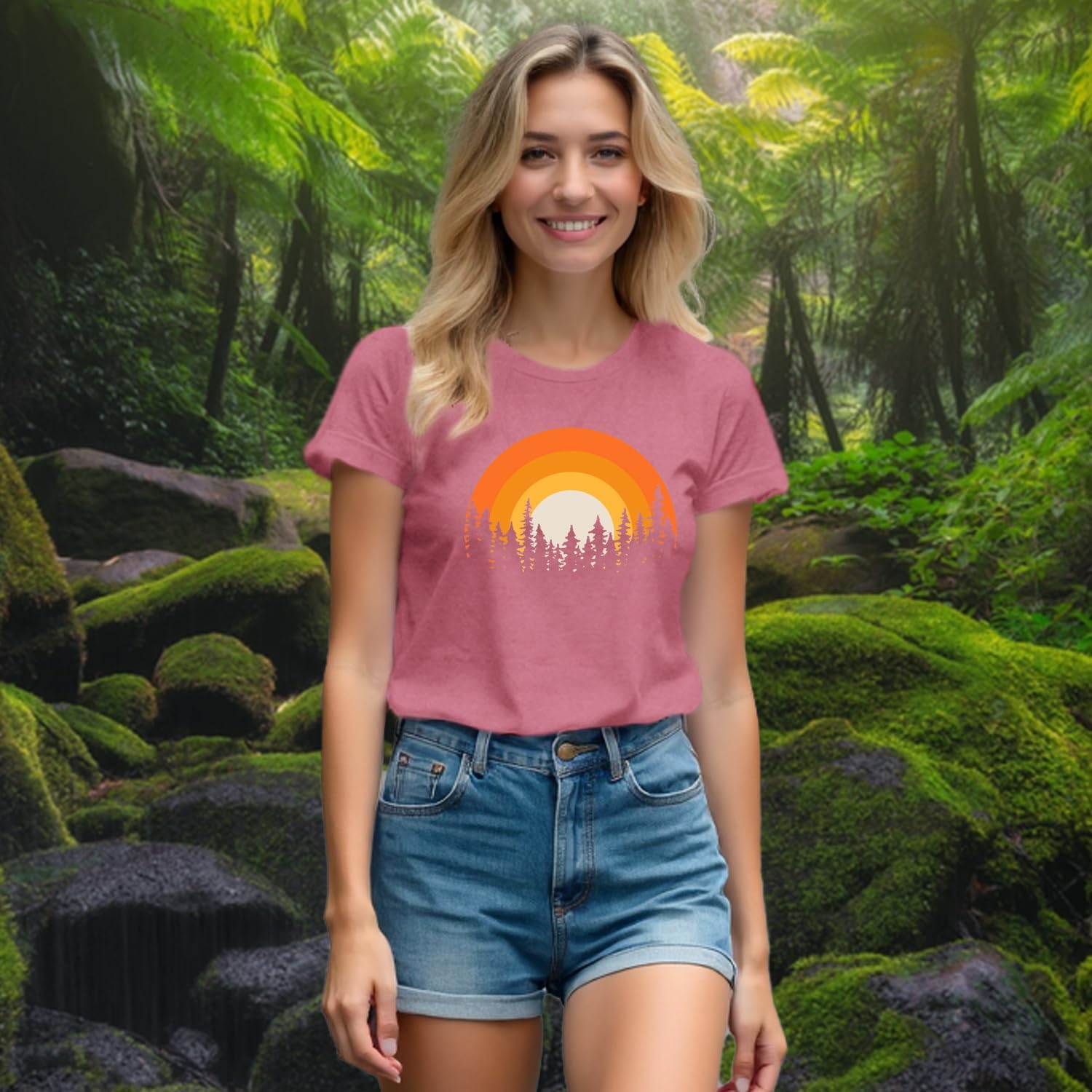 Detalle de Qskall Hiking T Shirt Women 5% elastane