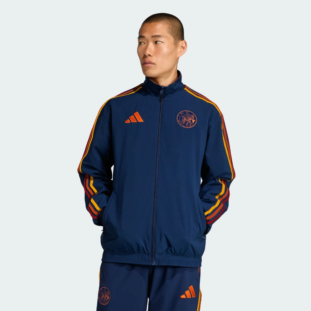 Detalle 2 de Chaqueta deportiva Ajax x ID&T de Adidas: estilo urbano y comodidad para entrenar