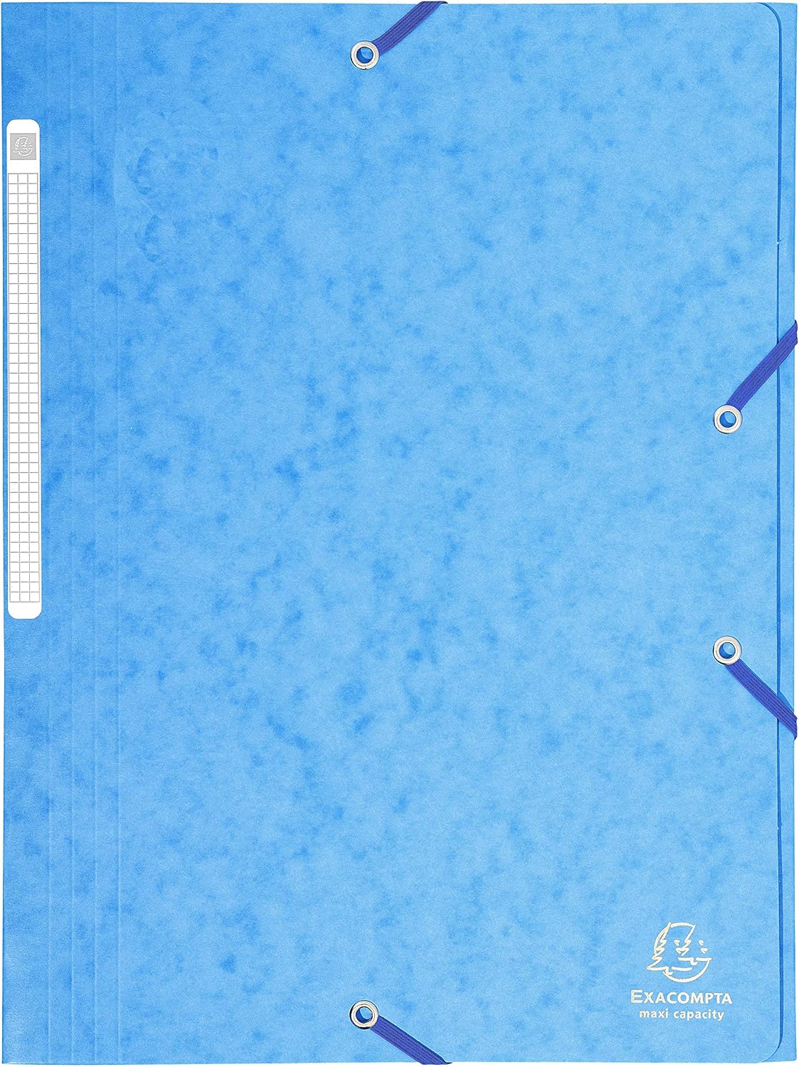 Detalle de Forever elasticizzato 3 flap cartella 400 gsm, confezione 25 (Blue) – carta cartelline con elastico a tre lembi