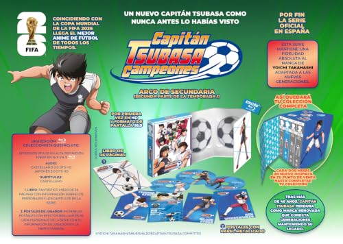 Detalle 1 de SELECTA VISION Capitán Tsubasa. Campeones: temporada 1, arco de secundaria, episodios 29-52 en Blu-ray