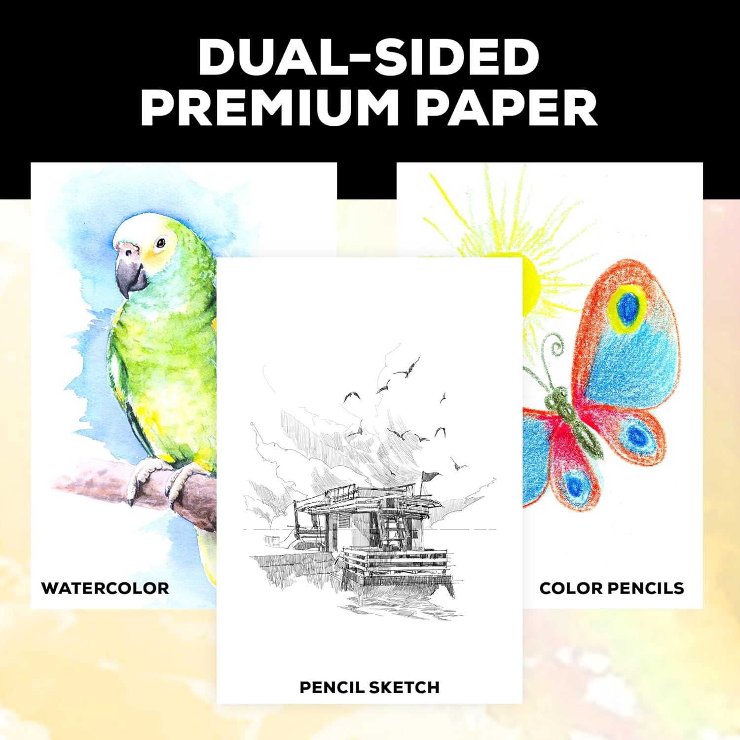 Thumbnail 4 de Xulmar Watercolour Paper Pad – A4, 30 Sheets, 300 GSM, Cold-Pressed, 100% Acid-Free