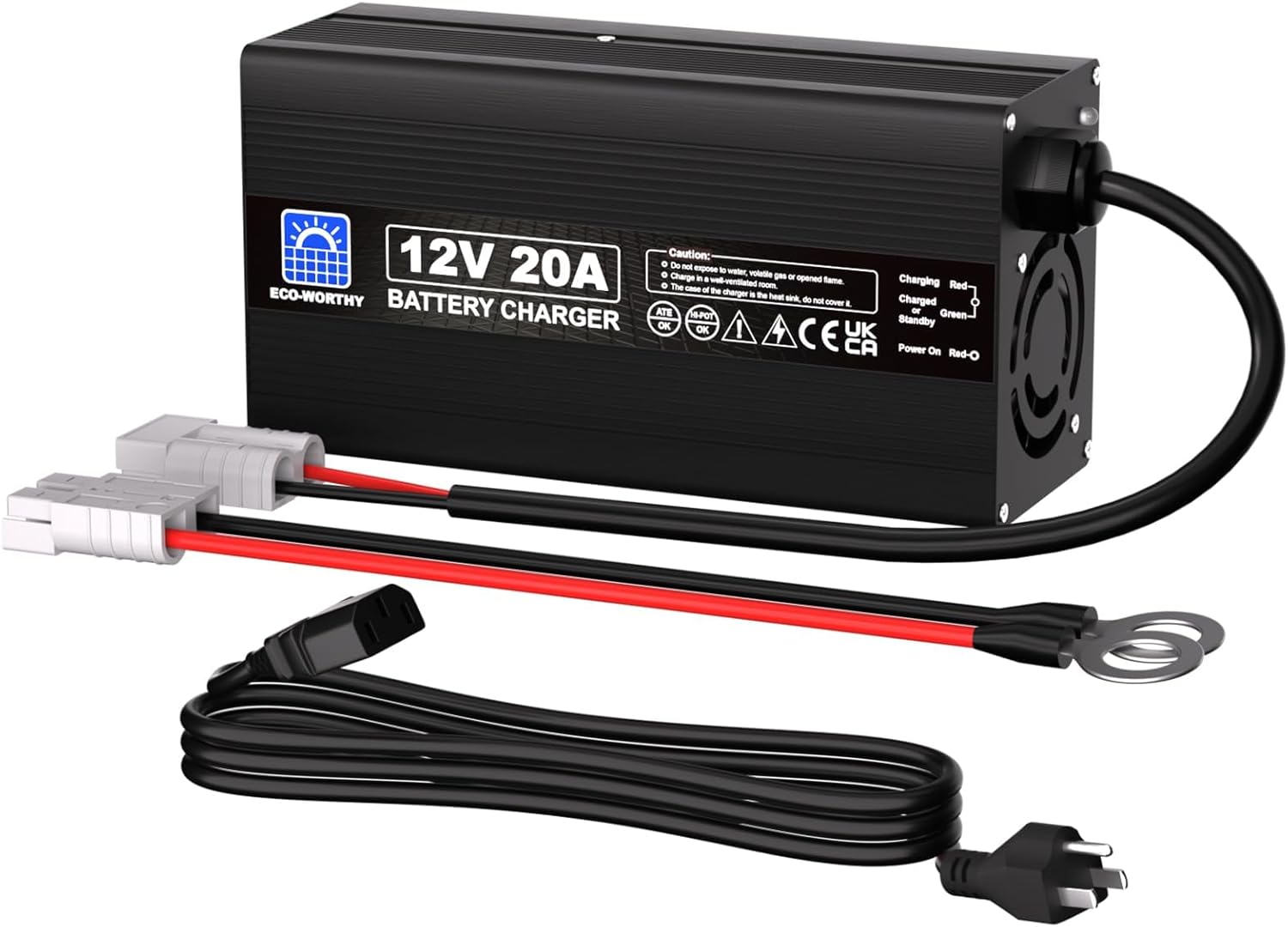 ECO-WORTHY 12V 20A LiFePO4 Battery Charger ⚡