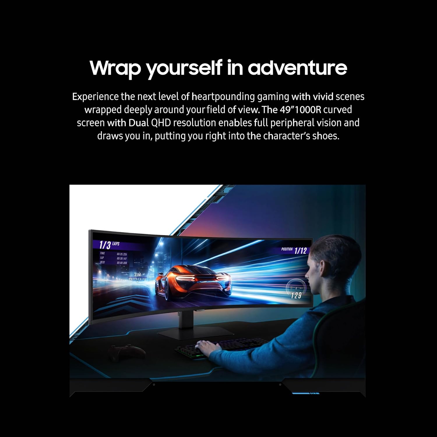 Detalle de Samsung Curved Gaming Monitor 49-inch