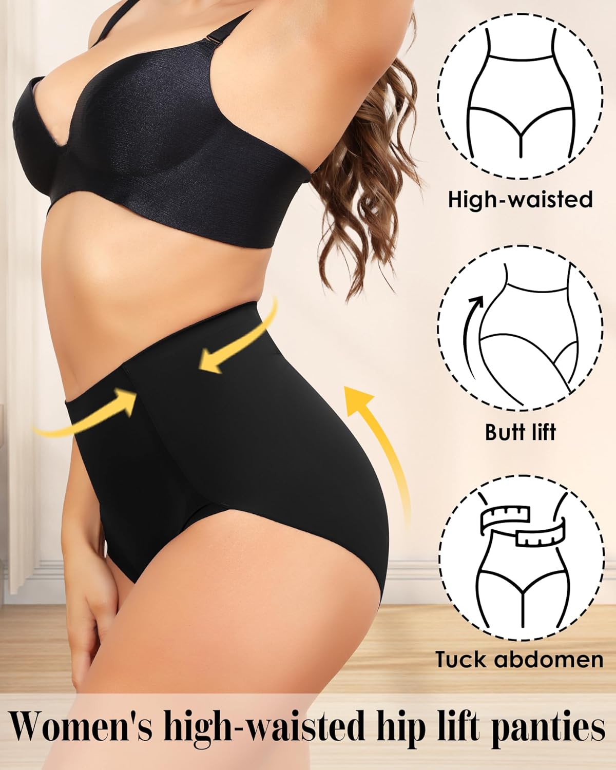 Thumbnail 5 de Levao Shapewear Damen Bauchweg Unterhose – Hohe Taille, Nahtlos, Atmungsaktiv, 4er Pack (S–XXL)