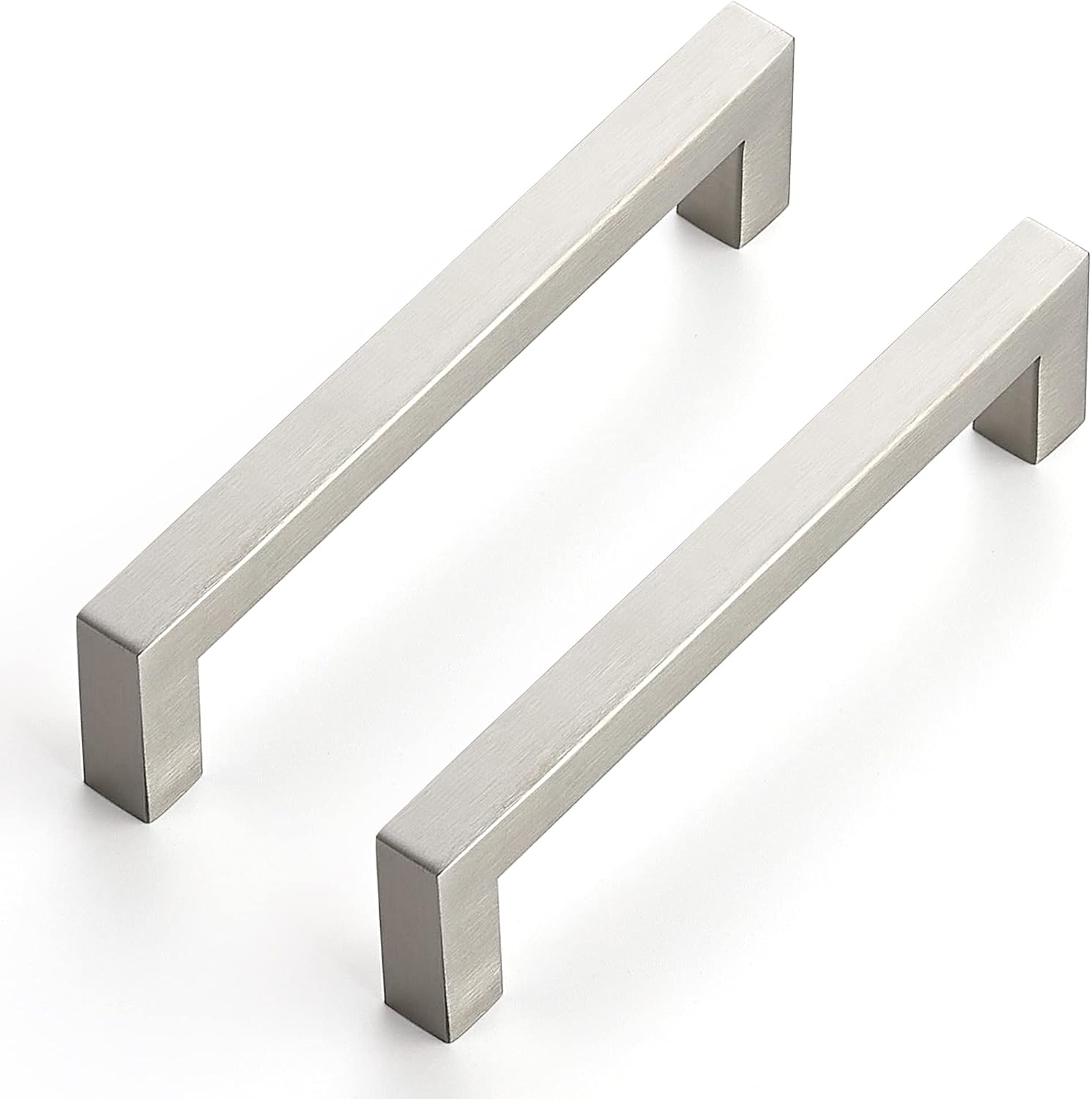 Detalle de Ravinte U-S14807 Square Cabinet Pulls, Brushed Nickel, 40-Pack
