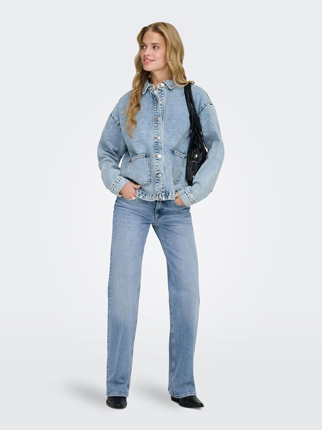 Detalle de ONLY Female Jeans mit weitem Bein ONLJUICY Hohe Taille – Lockere Silhouette
