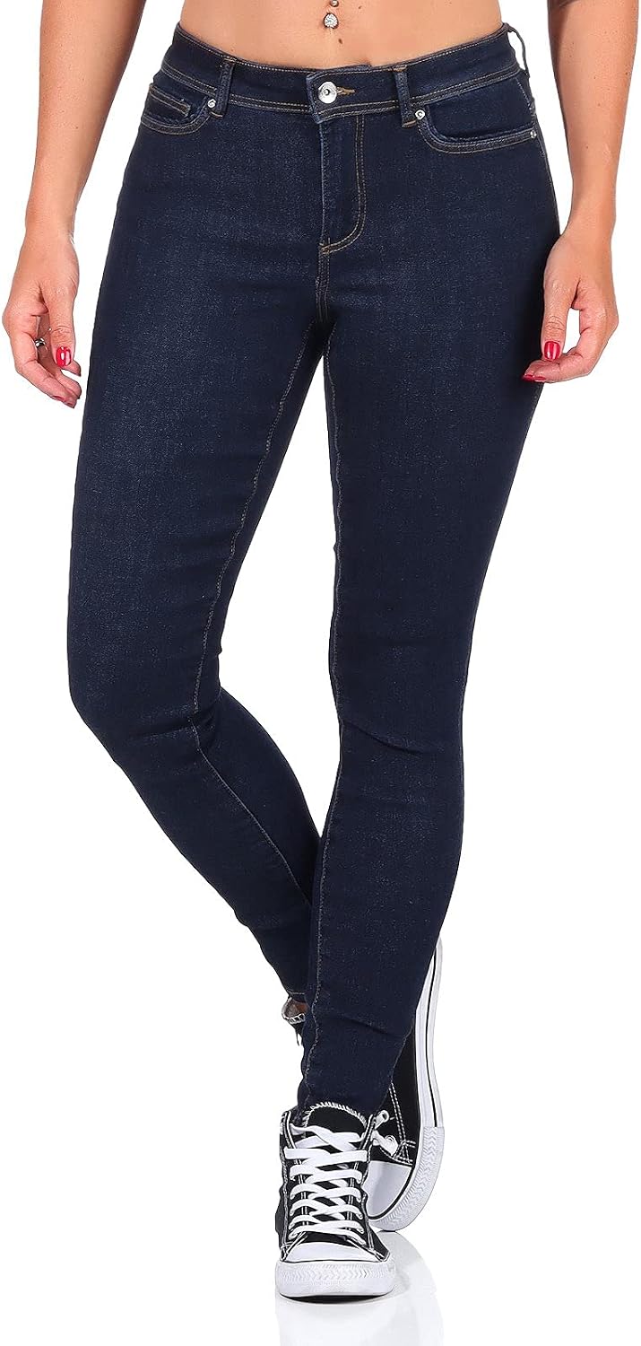 Detalle de ONLY Jean Skinny ONLWAUW Taille Moyenne - jean skinny