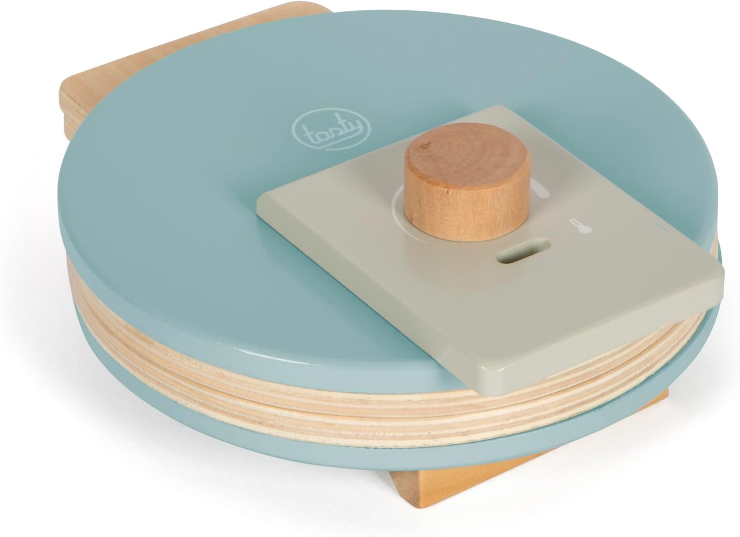 Detalle 1 de small foot 12492 speelgoedwafelijzer Tasty van hout met stoffen hartwafel