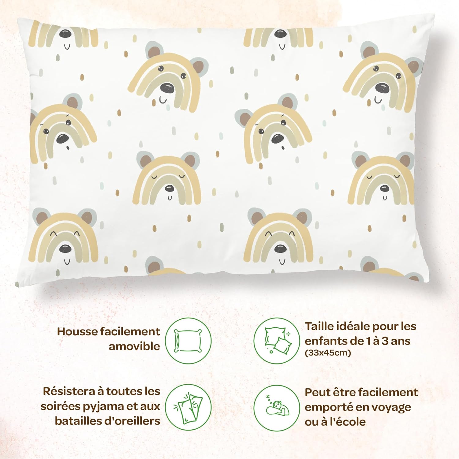 Thumbnail 1 de Oreiller Enfant 33x45 cm Coton