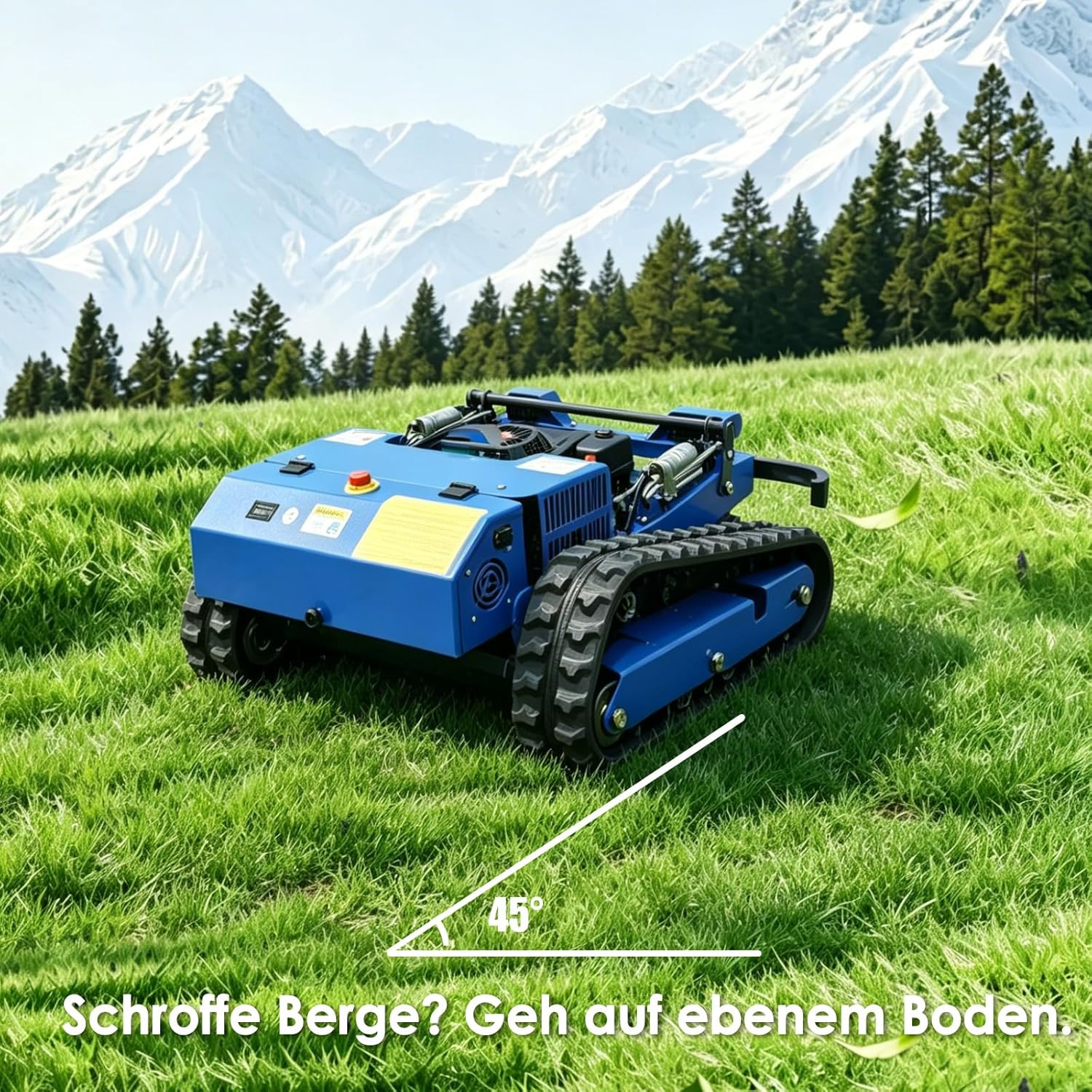 Thumbnail 1 de Mähroboter-Fernsteuerung mit Raupenfahrwerk 4x4 Hybrid - 55 cm Schnittbreite, Steigungsschutz bis 45°