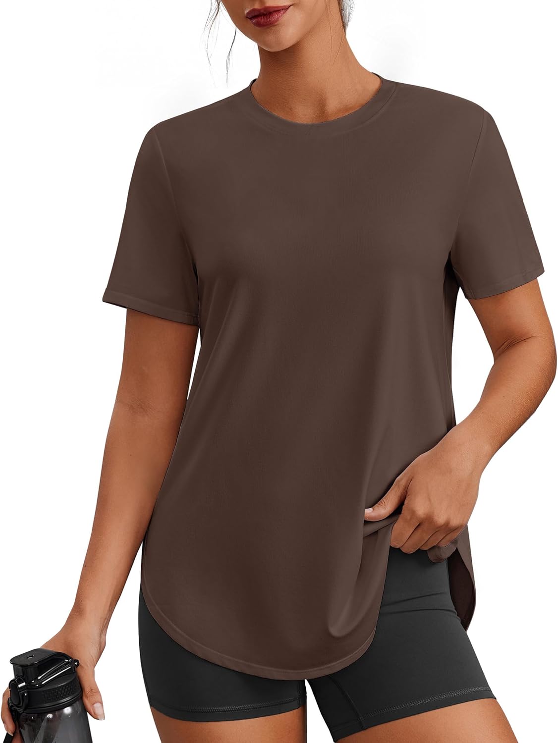 Thumbnail 6 de PINSPARK Women’s Short Sleeve Workout Tops (UPF 50+ Quick-Dry) for Running, Gym, Yoga & Hiking, S–3XL