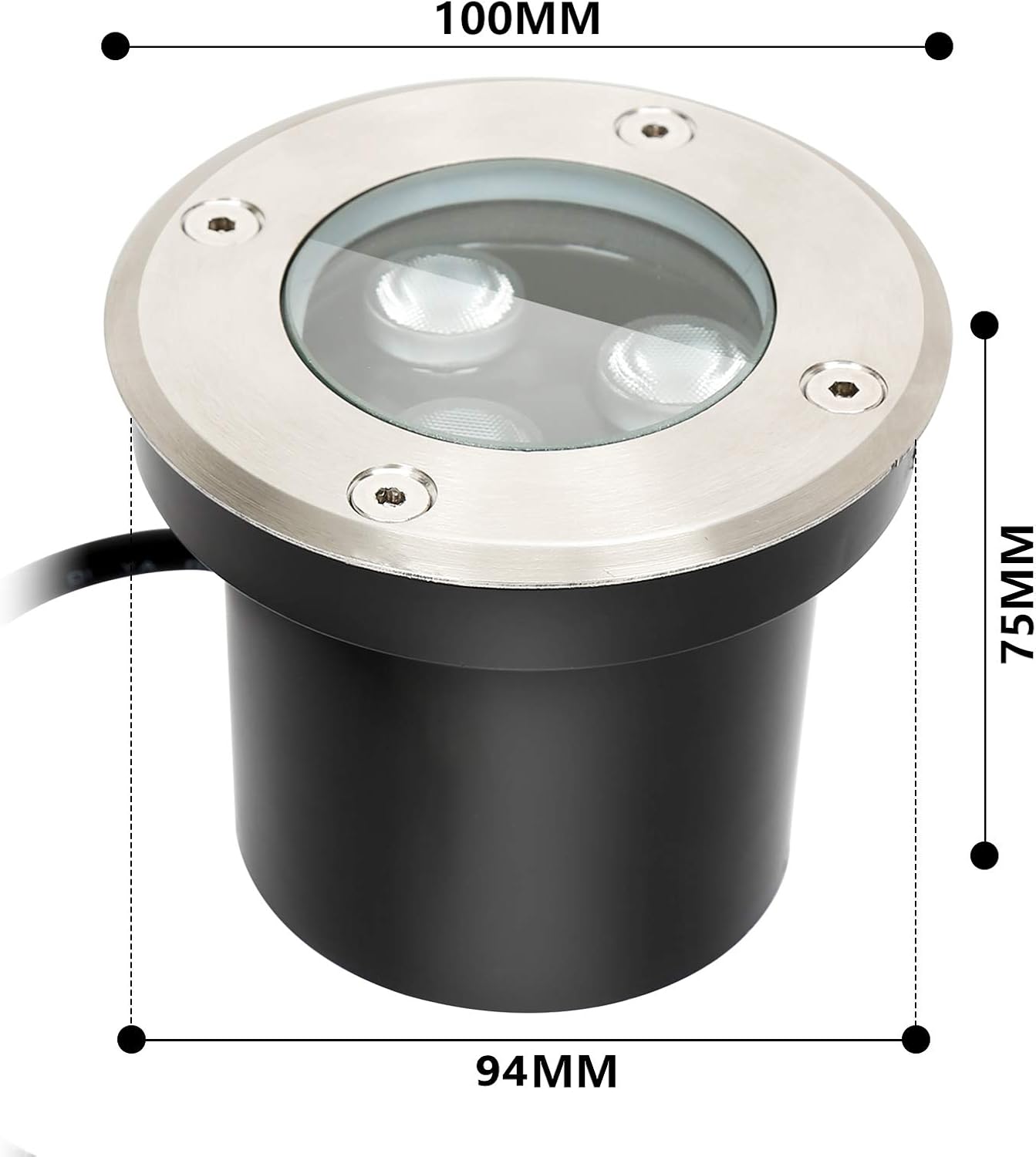 Thumbnail 6 de Lospitch spots sol 8x 3W LED IP65 jardin