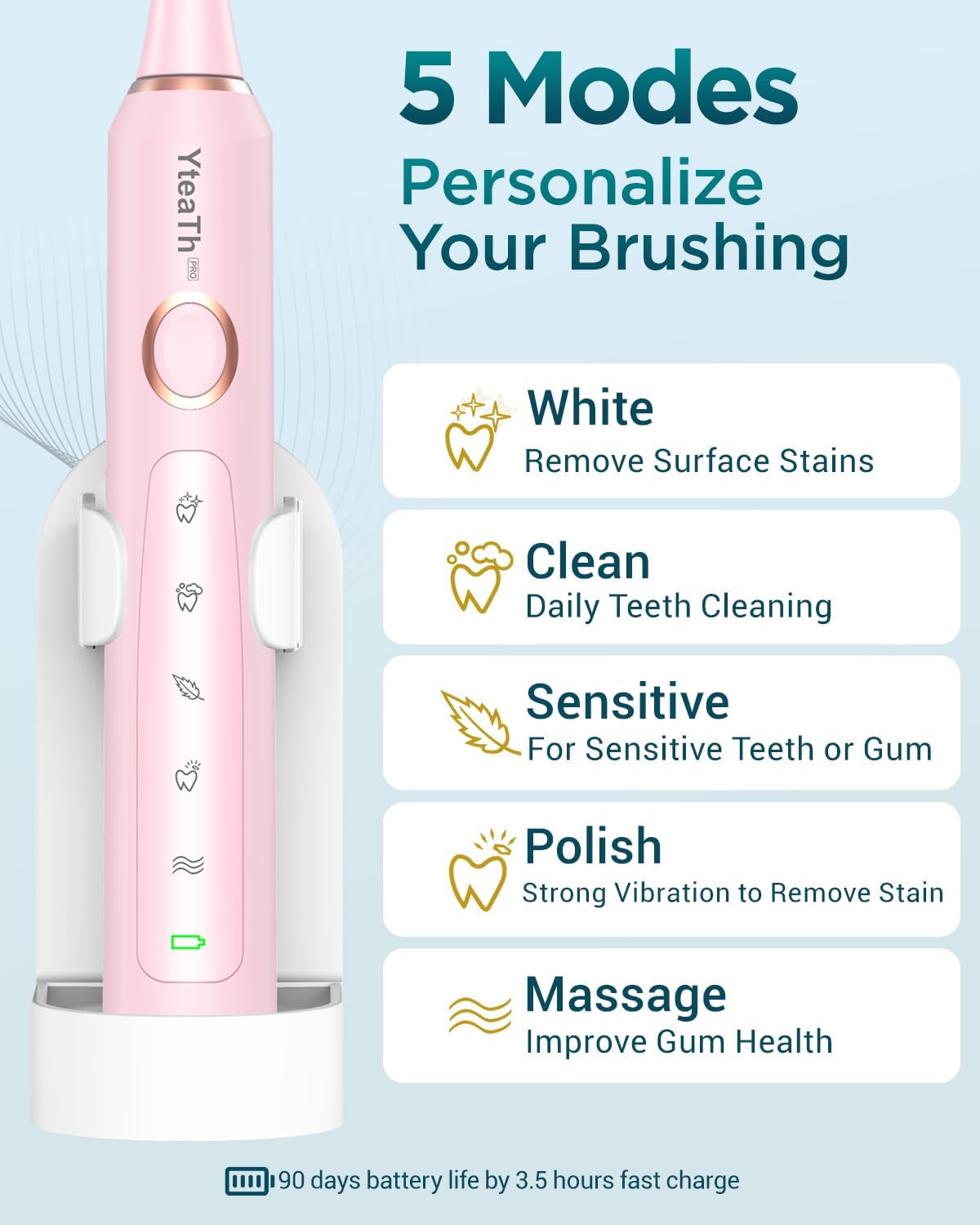 Thumbnail 5 de Electric Toothbrush for Kids and Women 90 Days