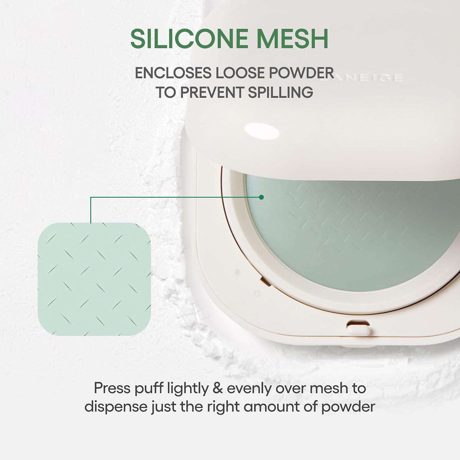 Detalle de LANEIGE Neo Blurring Powder: Shine Control Compact for Pore Blurring and a Semi-Matte Finish