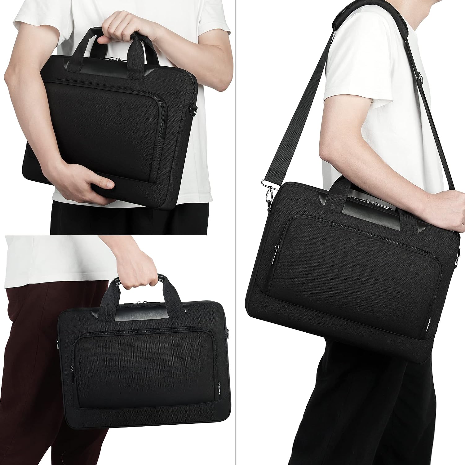 Detalle 2 de DOMISO 17-17.3 inch Laptop Sleeve Case: Large Capacity Shoulder Bag