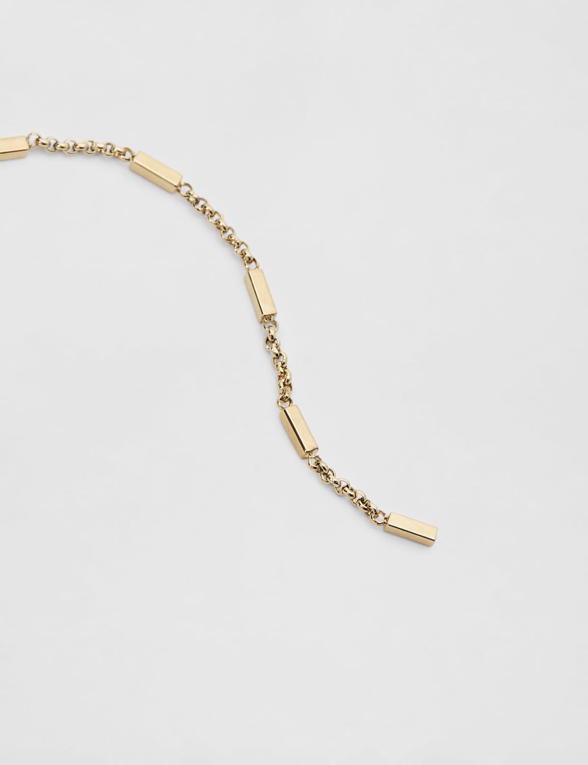 Detalle de Fossil Collana da donna in acciaio inox, finitura dorata, chiusura a moschettone