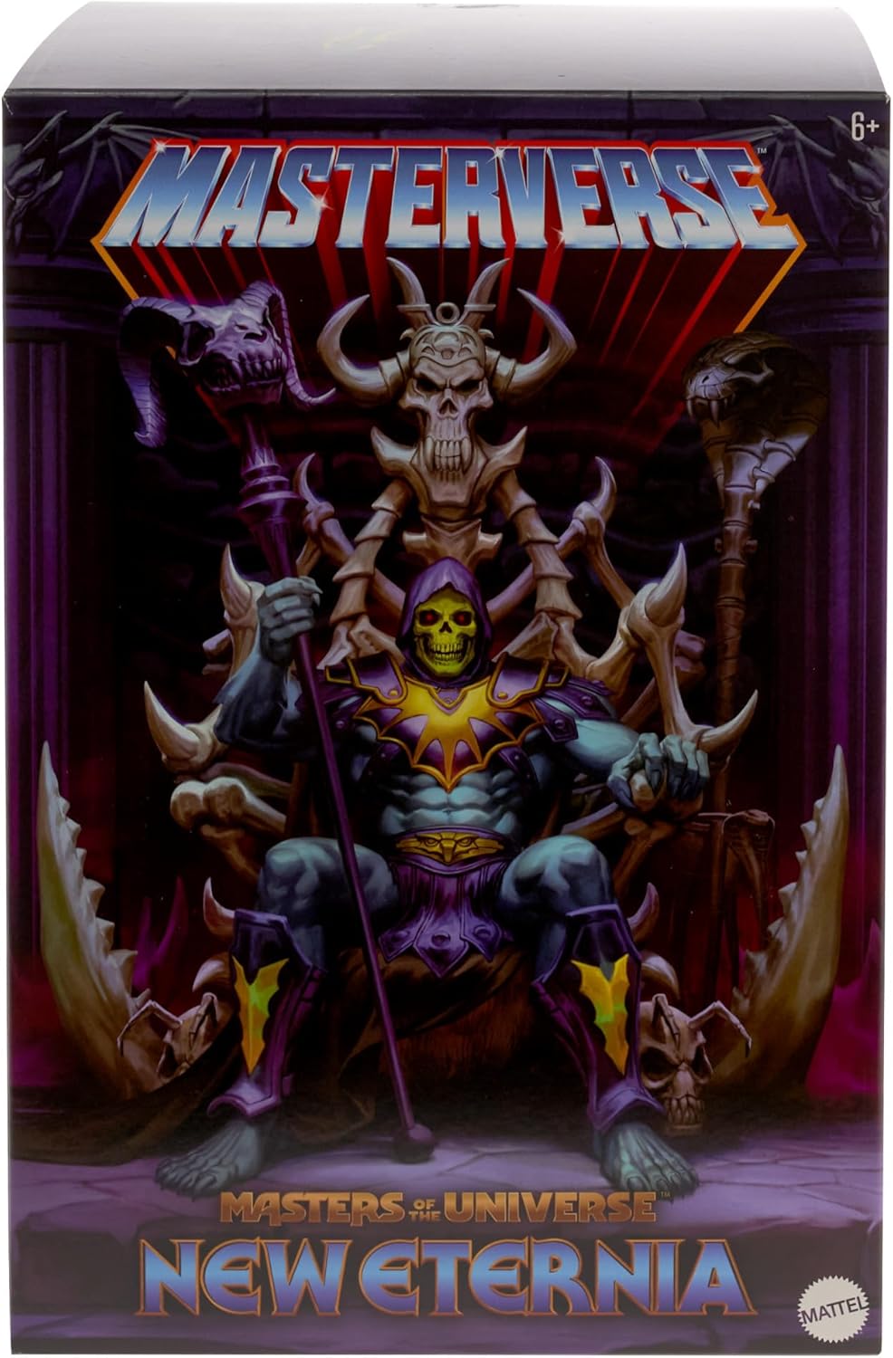 Thumbnail 5 de Masters of the Universe MOTU Masterverse Skeletor 🌌, Figura con trono y báculos