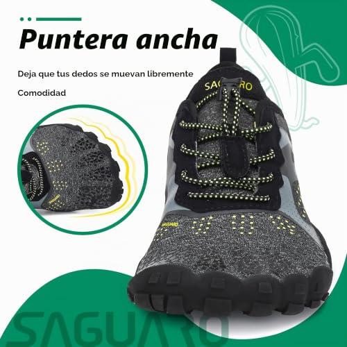 Thumbnail 3 de SAGUARO Zapatillas Barefoot Minimalistas para Hombre y Mujer – Modelo Negro 39 EU