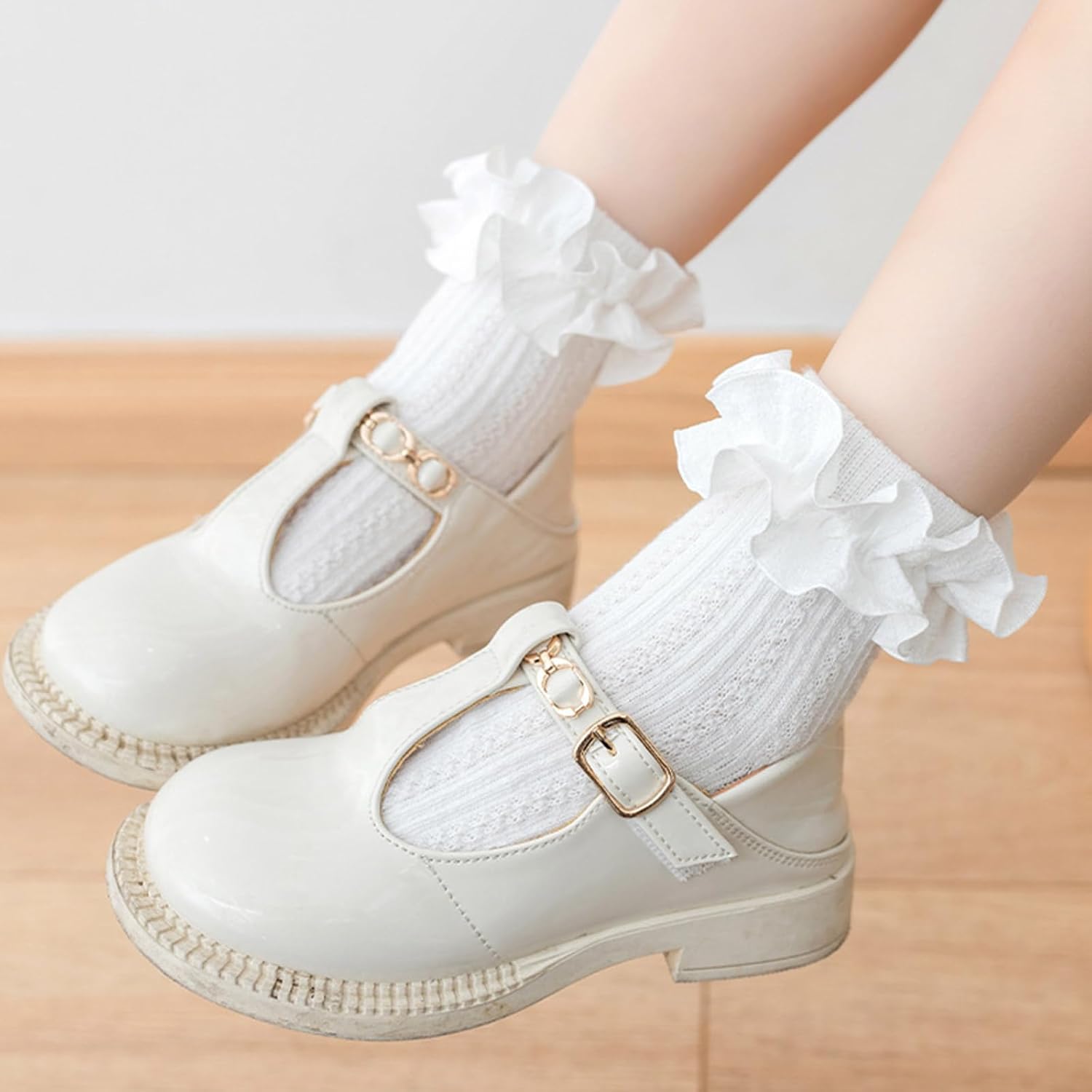 Thumbnail 2 de DRESHOW Infant Ruffle Lace Non-slip Socks