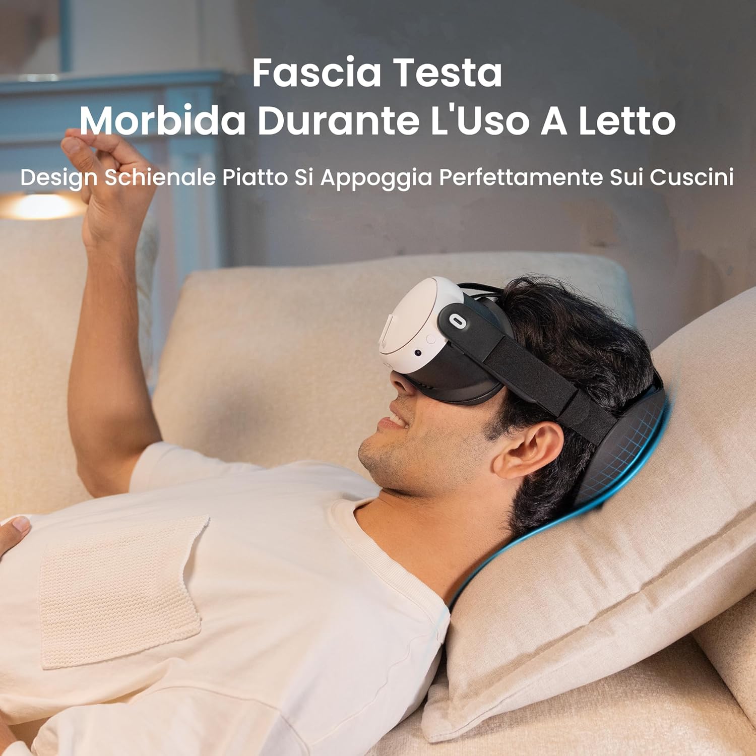 Thumbnail 1 de KIWI design K4 Flex Fascia Testa Comfort per Meta Quest 3/3S (regolabile, senza batteria)