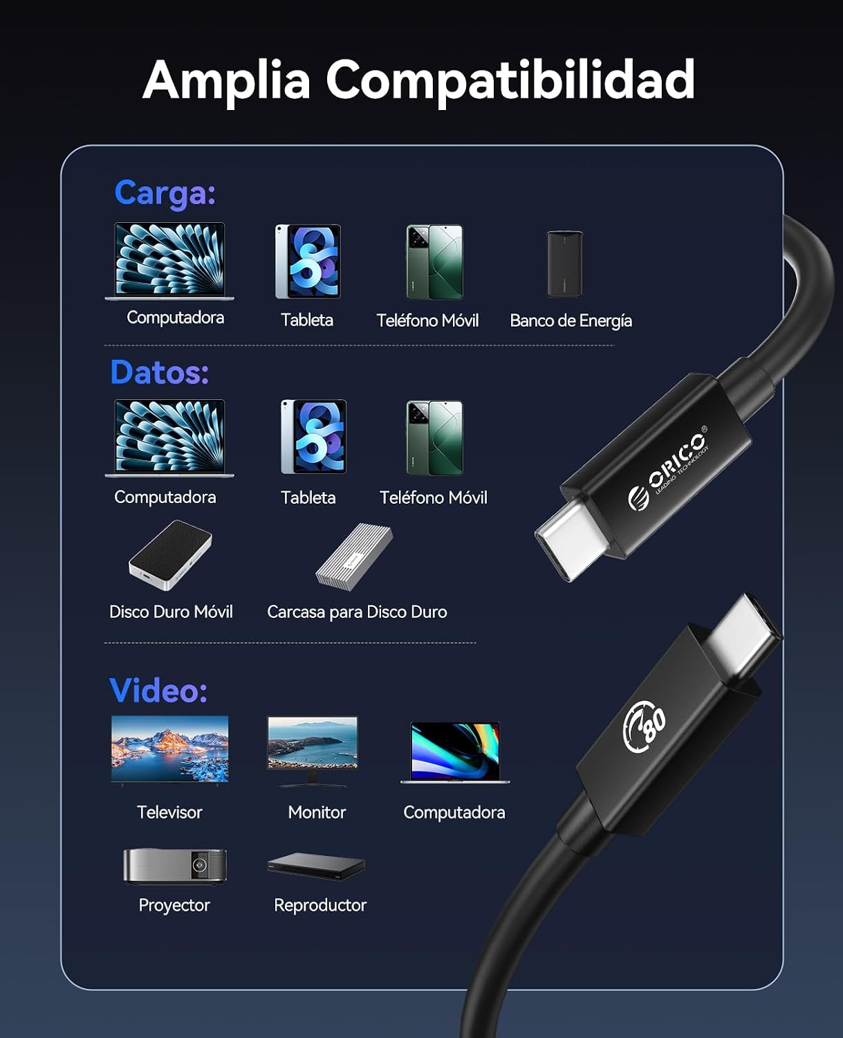 Thumbnail 6 de ORICO Cable Thunderbolt 5