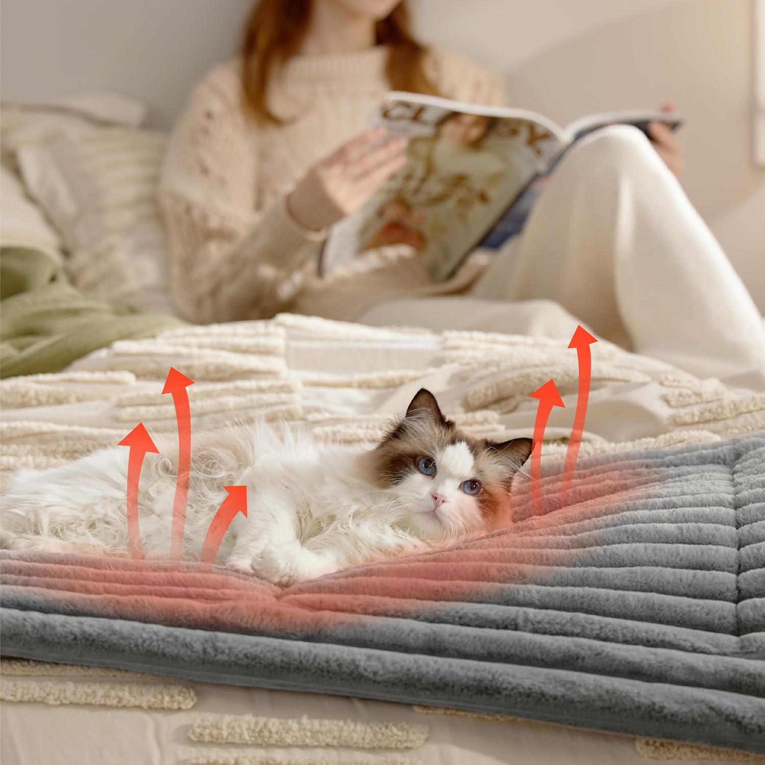 Thumbnail 4 de Bedsure Self Heating Cat Bed Mat 61x46 cm 🐱