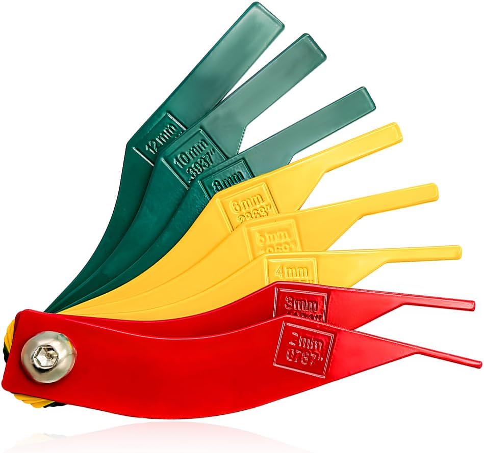 Detalle de LSKASELUE Brake Pad Thickness Gauge, 8-Piece
