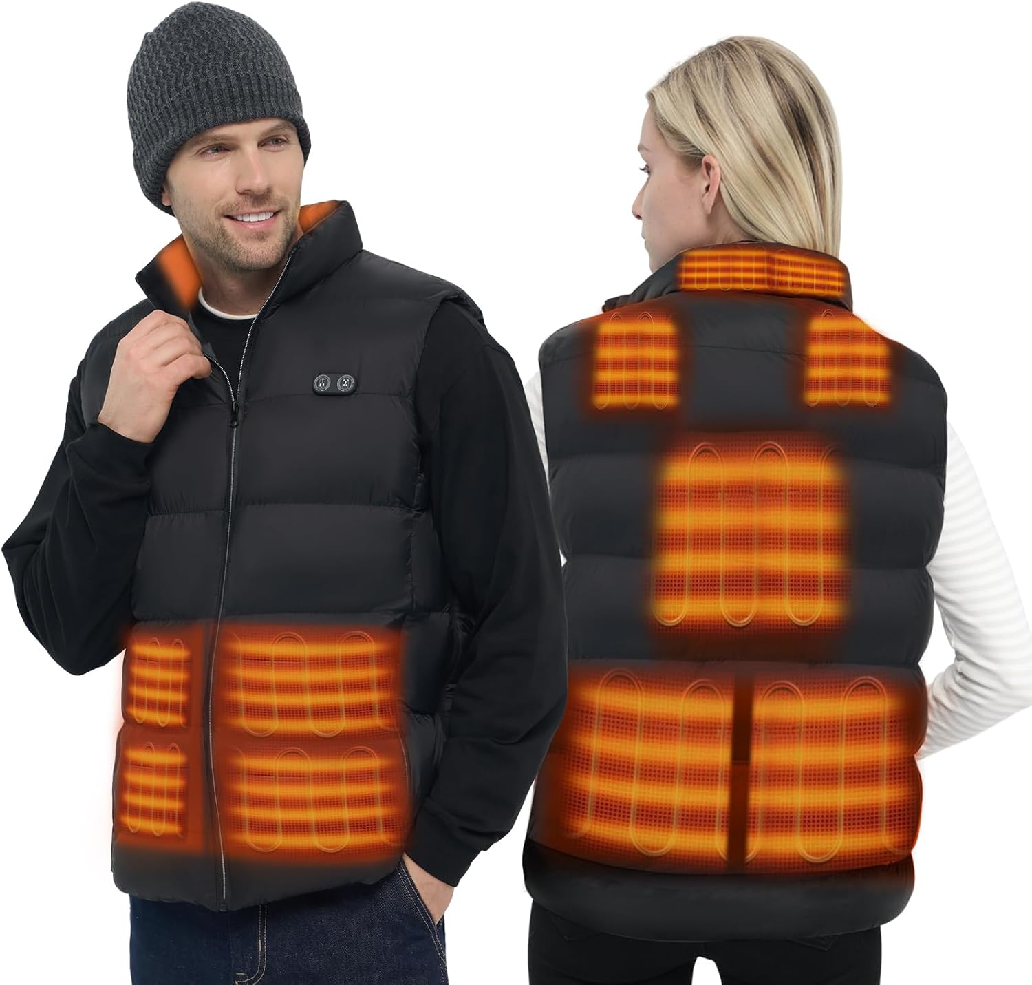 Detalle de DR.PREPARE Heated Gilet: Unisex Electric Vest with 3 Heat Levels