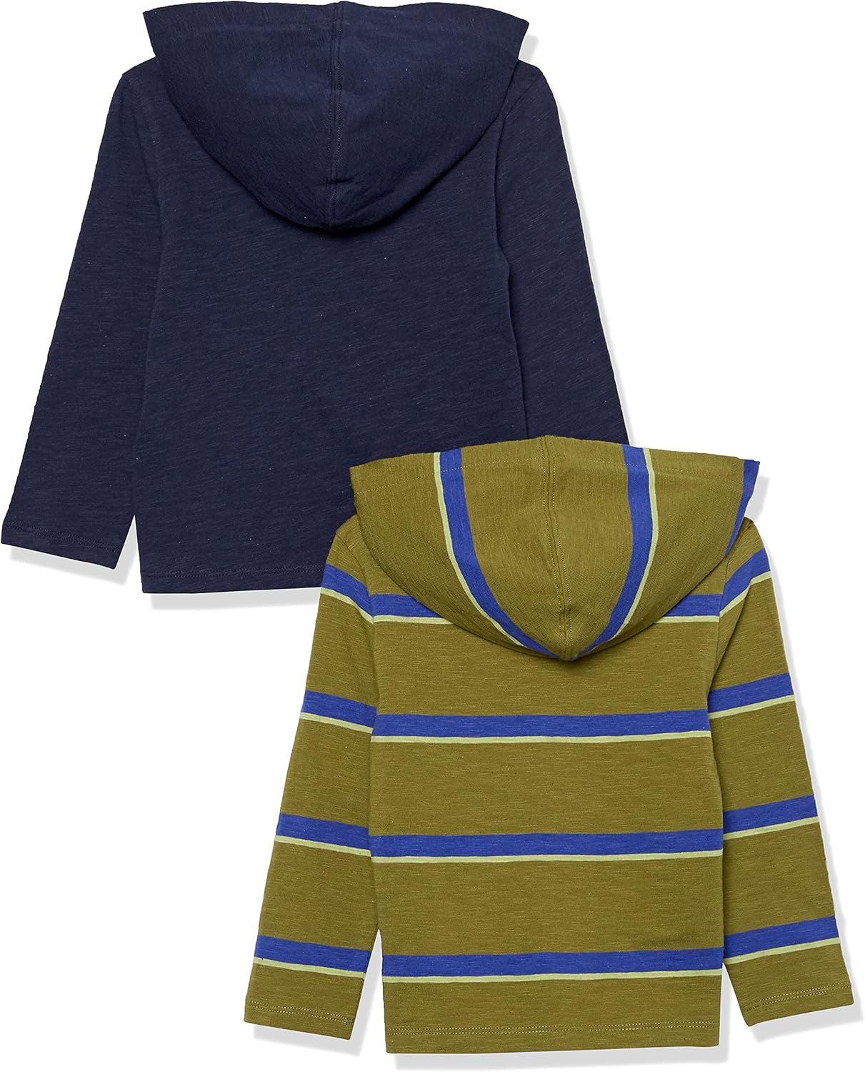 Thumbnail 1 de Amazon Essentials Jungen Leichtes T-Shirt mit Kapuze und langen Ärmeln (2er-Pack)
