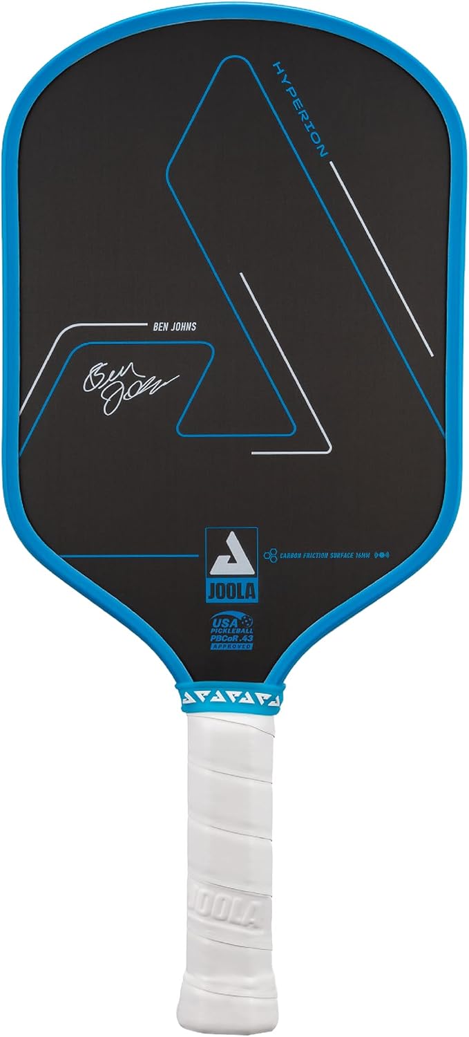 JOOLA Ben Johns Hyperion CFS Pickleball Paddle — Carbon Surface, High Spin, Elongated Handle