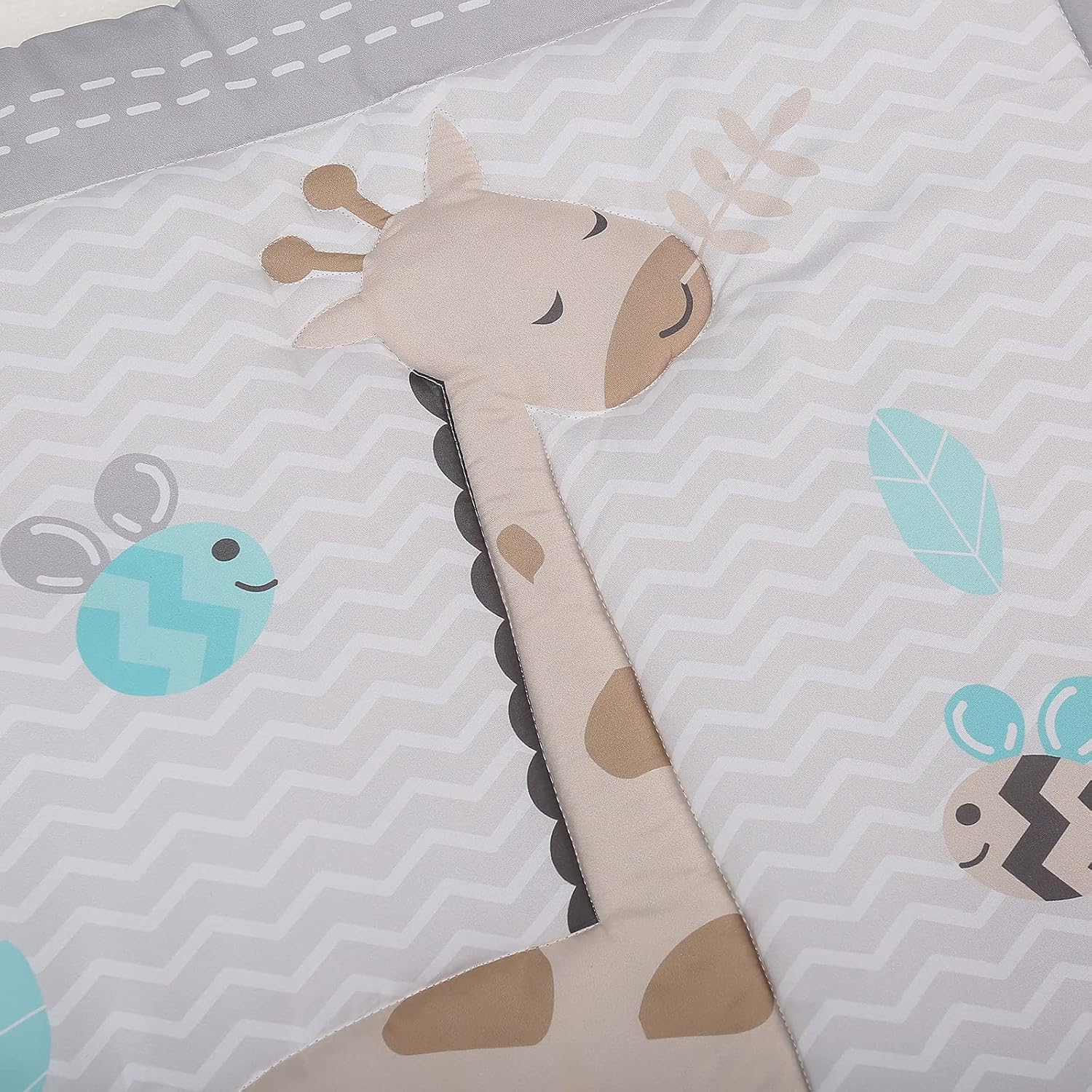 Thumbnail 5 de TEALP Baby Toddler Blanket Quilt Cot Comforter 84x107 cm – Giraffe & Elephant