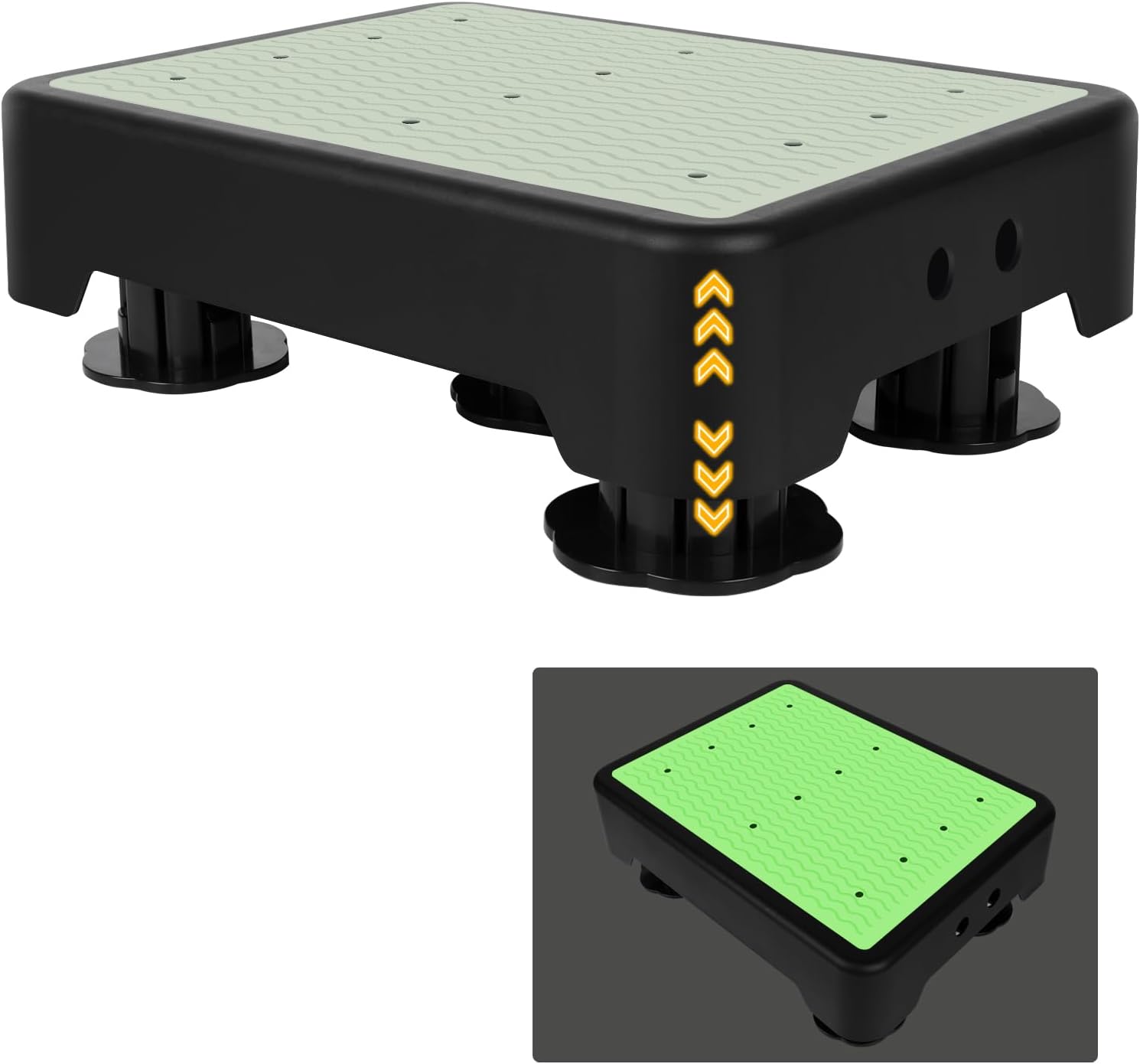Detalle de Adjustable Step Stool for Adults 3-Level Glow