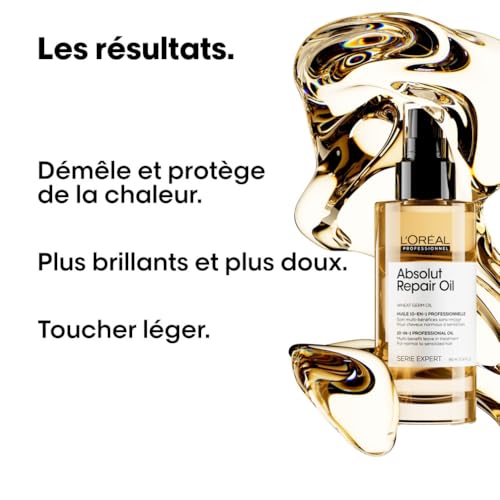 Detalle de L'Oréal Professionnel Paris Absolut Repair Huile Cheveux 10-en-1 – Leave-in 90 ml