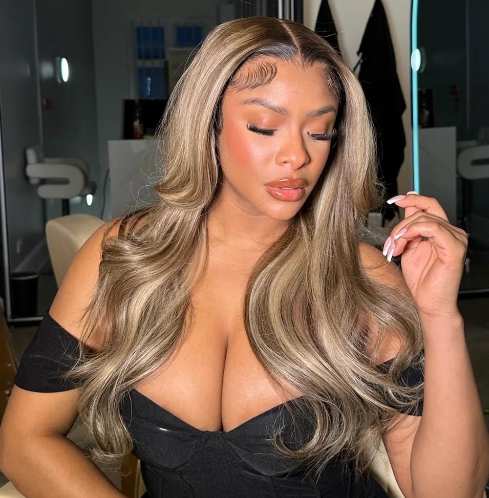 Thumbnail 6 de Rina 13x6 Ombre Milk Tea Ash Blonde Lace Front Wig (Human Hair, 210% Density) — 28 inch