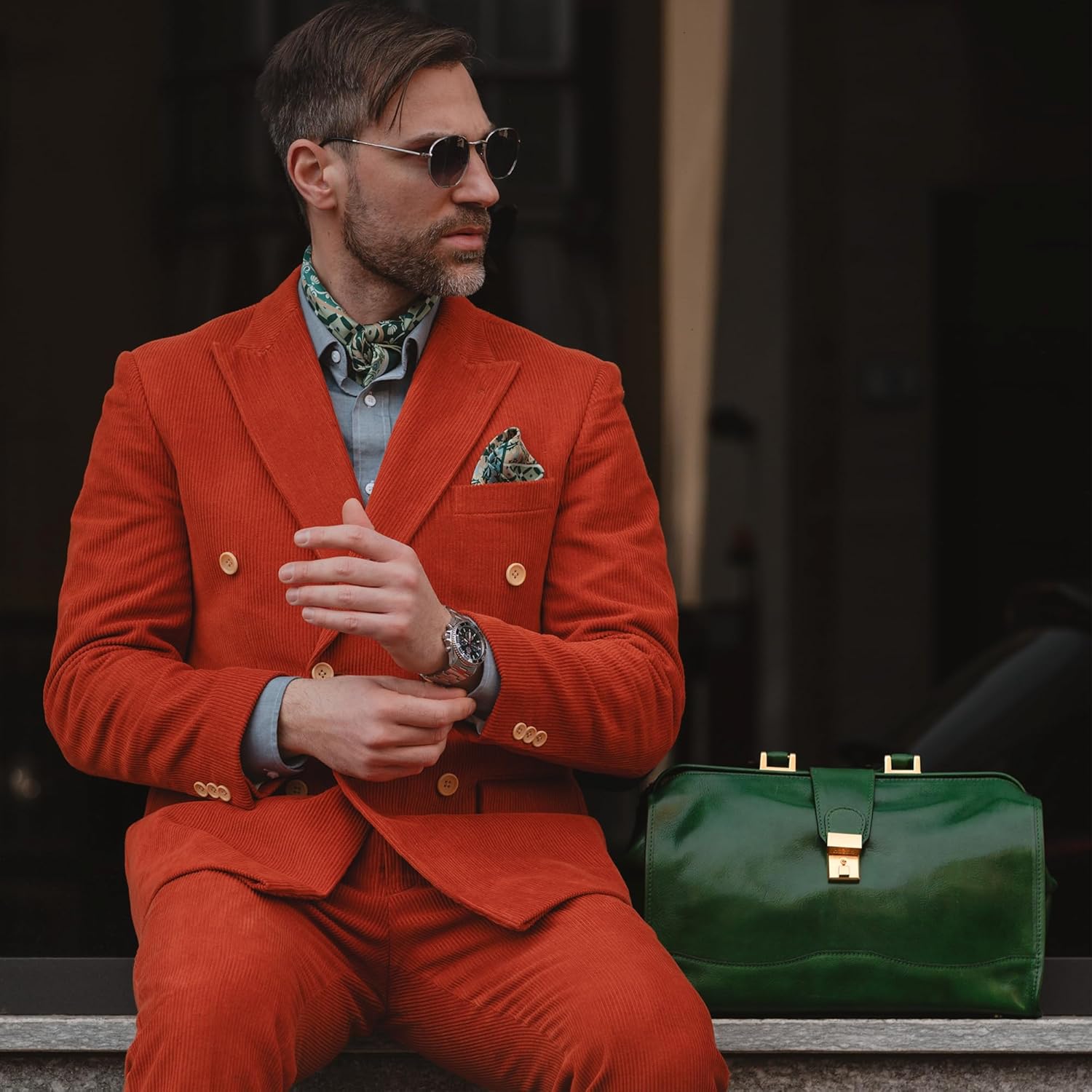 Thumbnail 2 de Time Resistance Leather Doctor Bag — Vintage Style Leather Briefcase for Men and Women