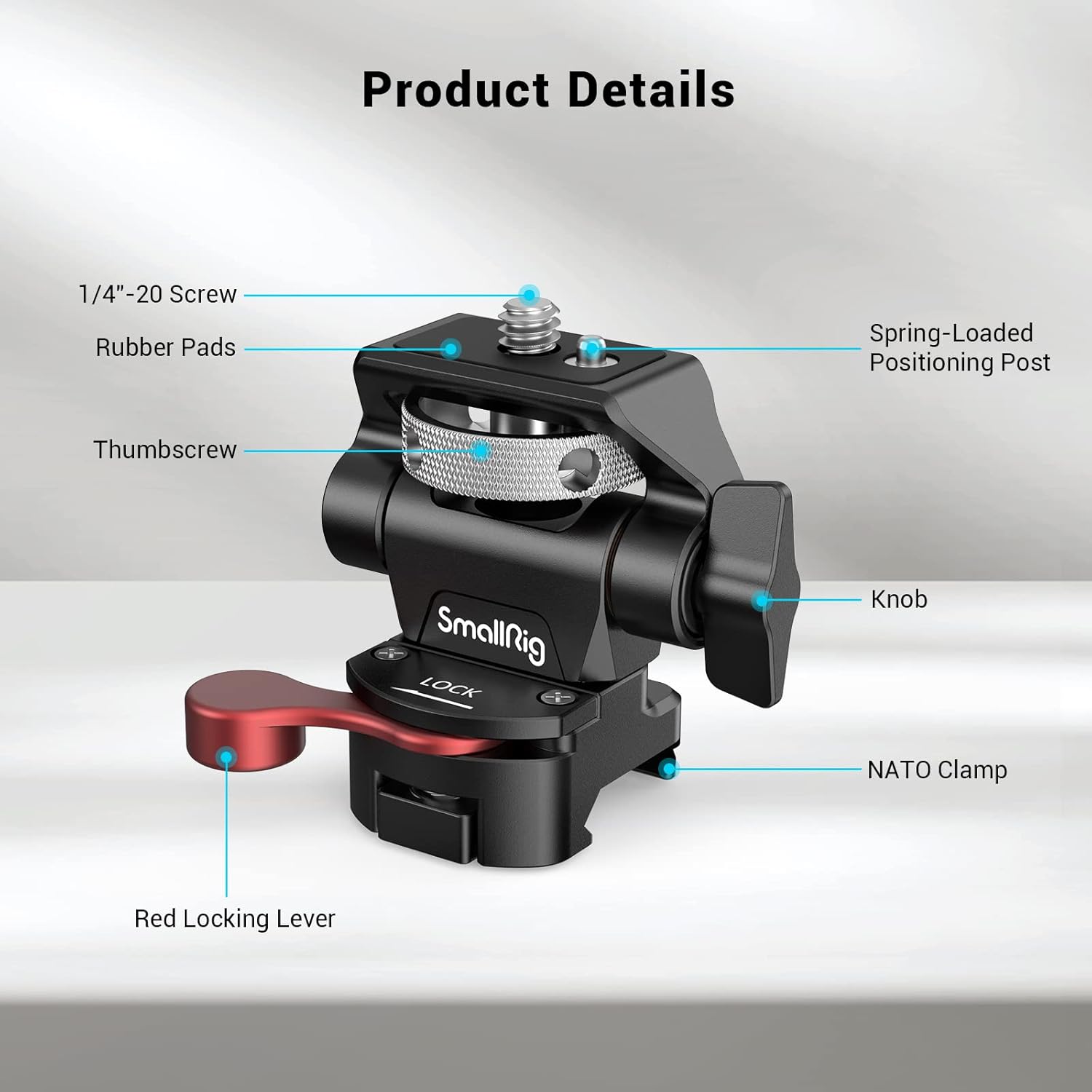Detalle 2 de SMALLRIG 2906B supporto monitor 5-7"