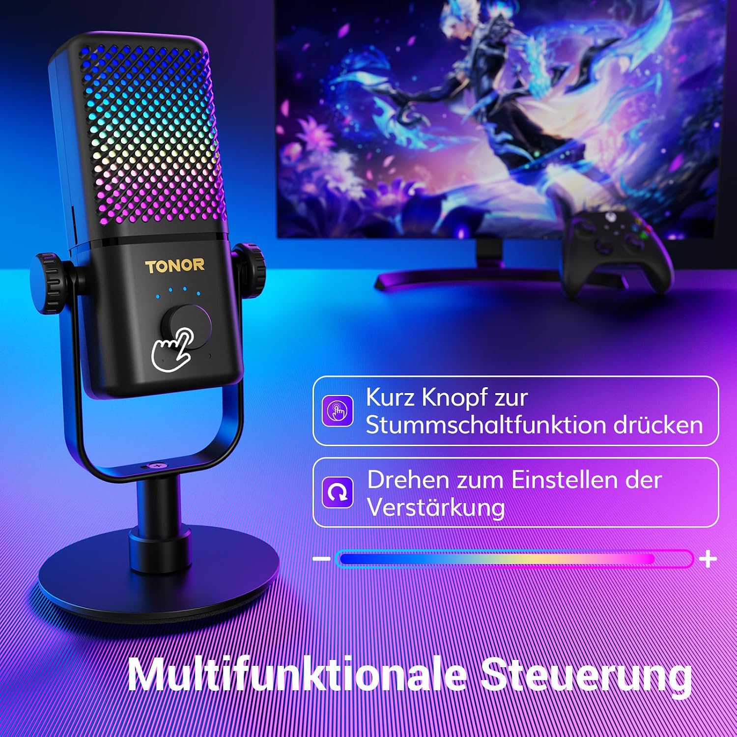 Thumbnail 5 de TONOR TCX3 Gaming Mikrofon 30 Std. Akkulaufzeit đ€