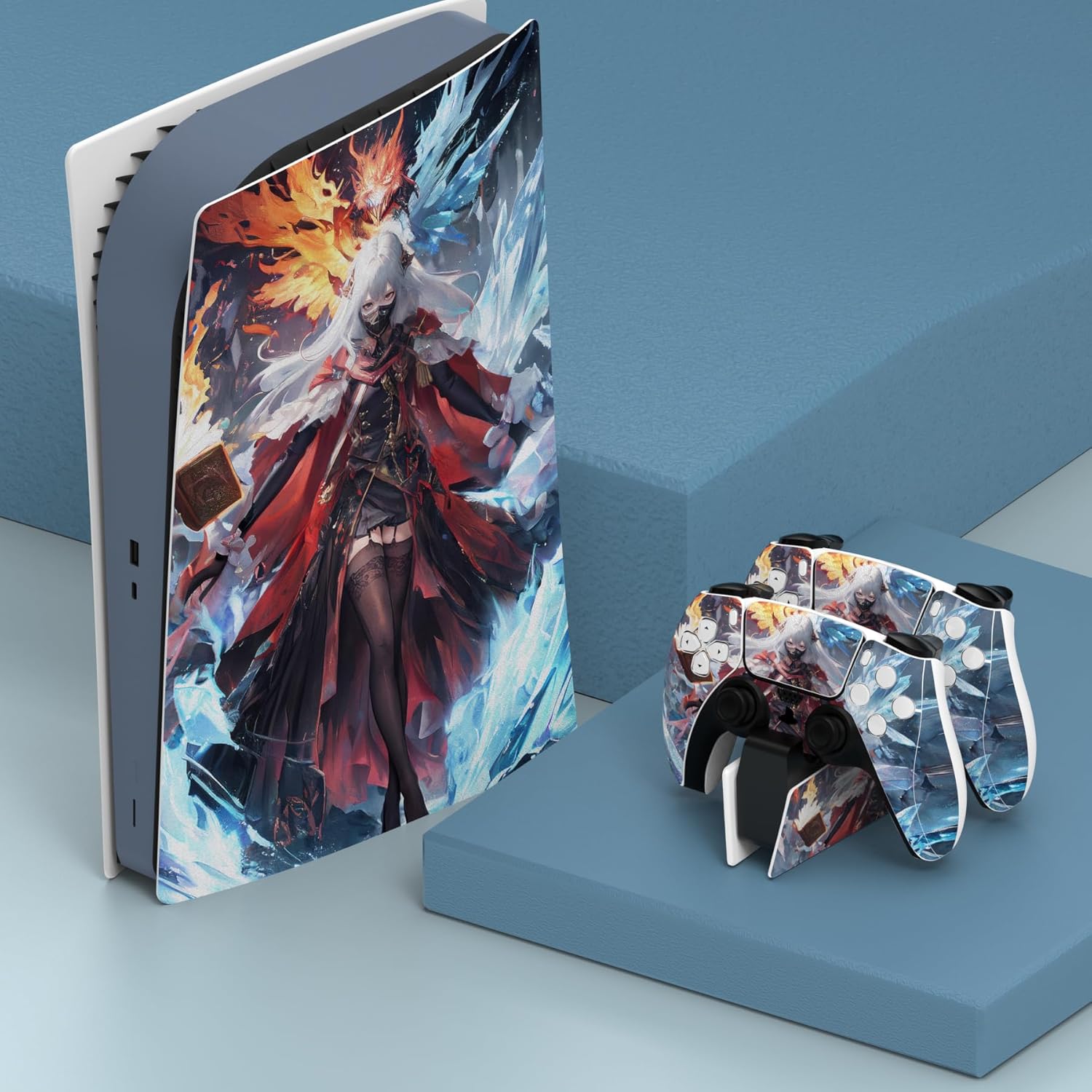 Detalle de PlayVital Summon of Alchemist Full Set Skin Decal for PS5 Digital Edition (Sticker Kit)