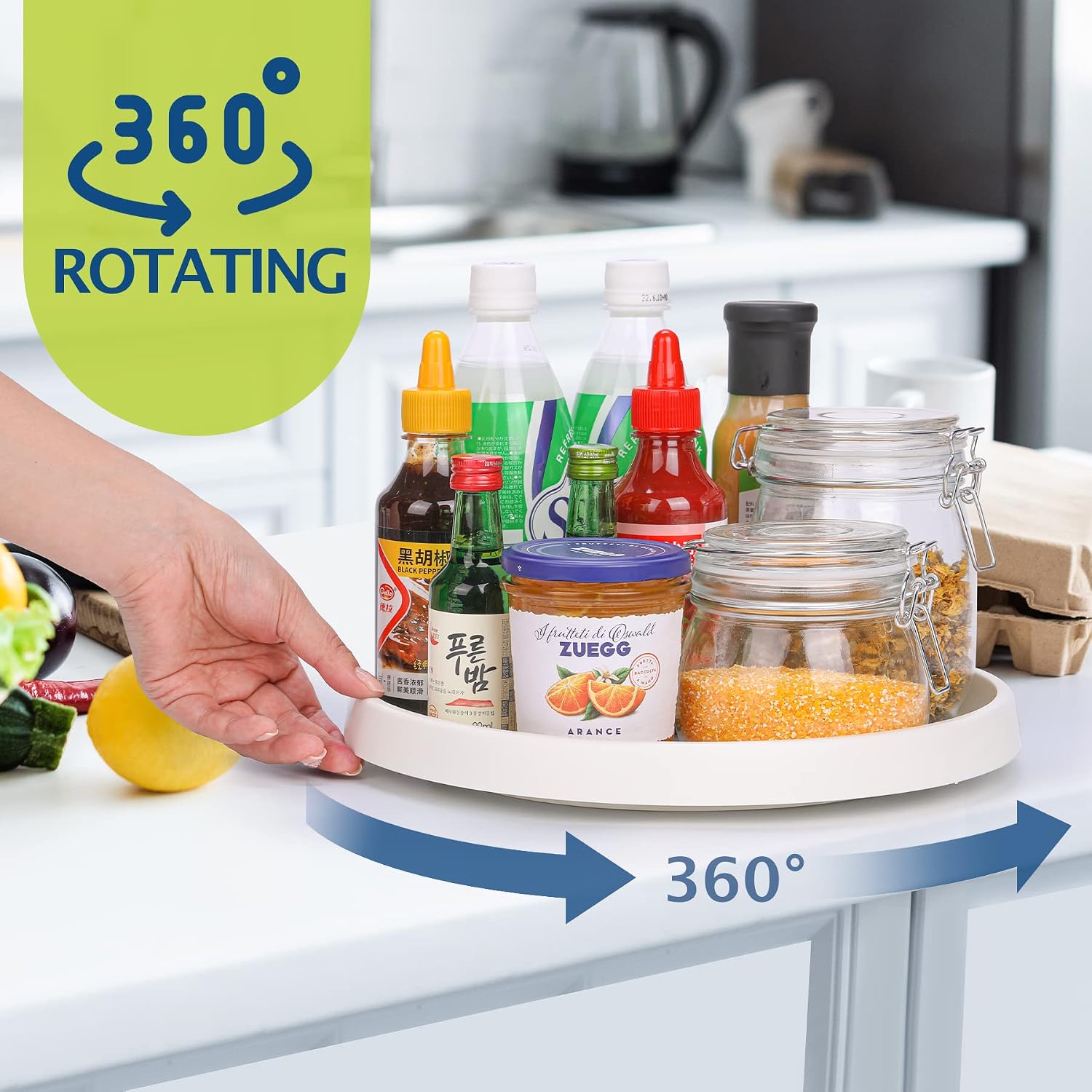 Detalle 2 de Lazy Susan Turntable 10 in Organizer Set