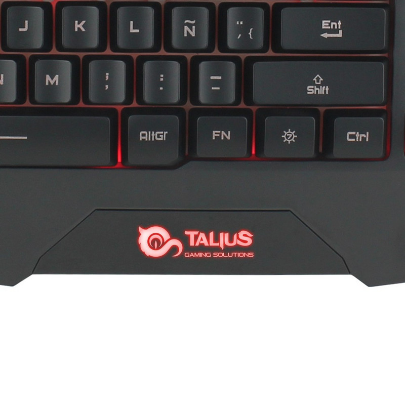 Detalle 2 de Talius Arconte teclado gaming de membrana retroiluminado con reposamuñecas