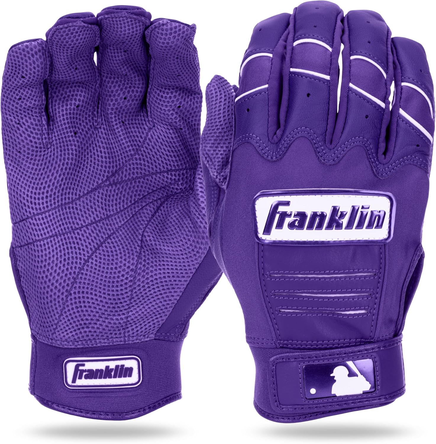 Detalle de Franklin Sports 20880F2 CFX-PRO HI-LITE バッティンググローブ 両手用 パープル