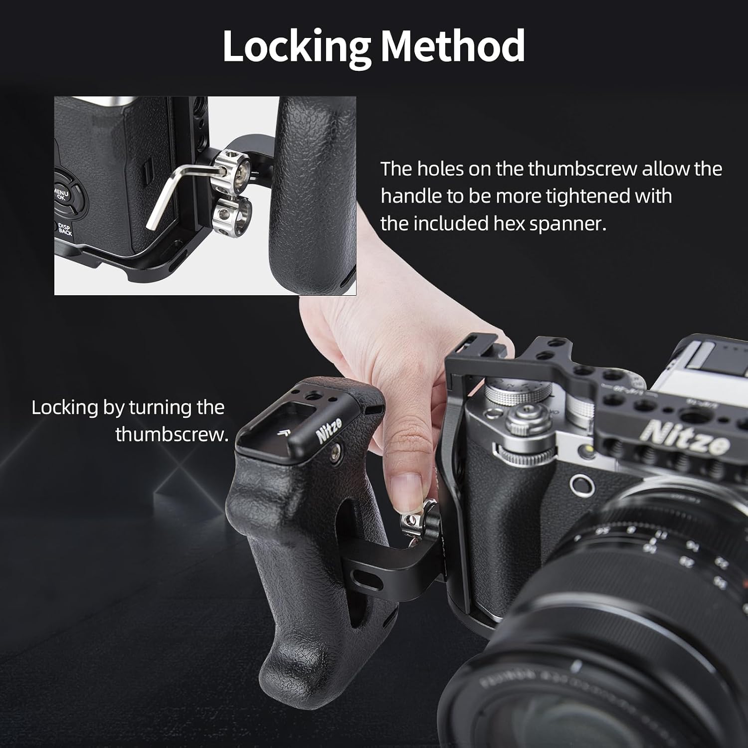 Thumbnail 4 de Nitze PA22-H2 Mini Side Handle for Camera Cages
